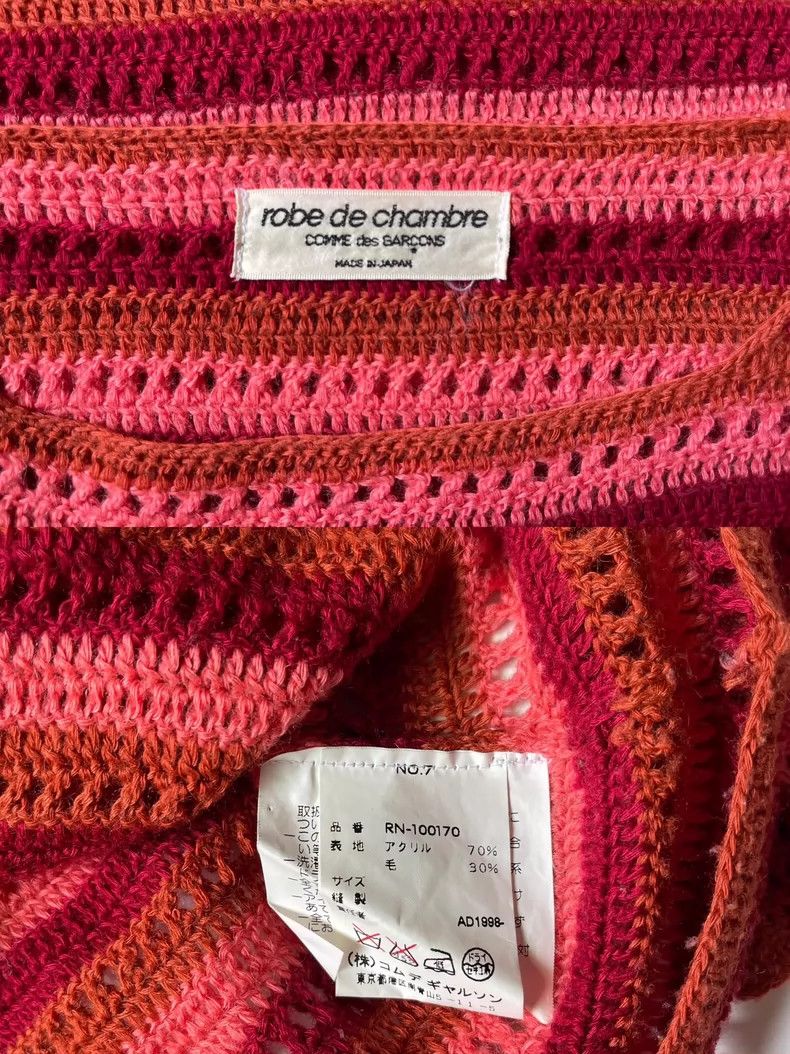 Comme des Garcons Comme des Garcons size 均码 Hollow crocheted striped sweater Size S / US 4 / IT 40 - 9 Thumbnail