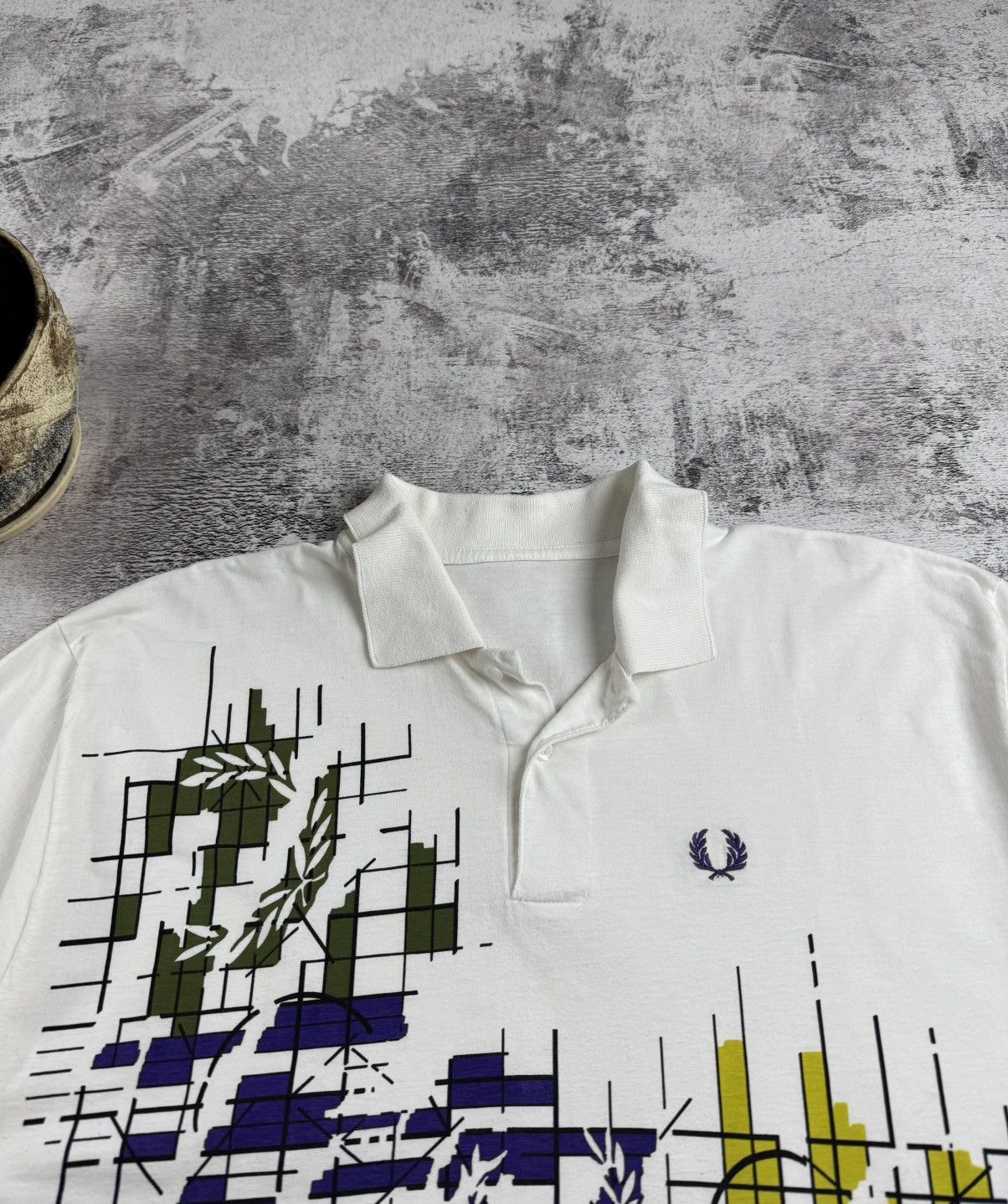 Fred Perry Fred Perry England Embroidered Retro Jersey Polo T Shirt Tee Size US XL / EU 56 / 4 - 8 Thumbnail