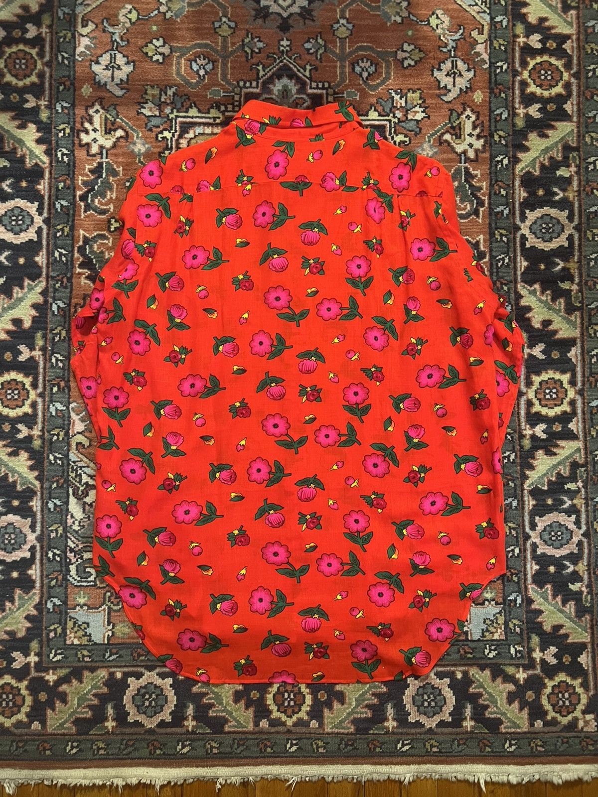 Yohji Yamamoto Yohji Yamamoto Pour Homme SS96 Floral Print Button Up Size US M / EU 48-50 / 2 - 3 Thumbnail