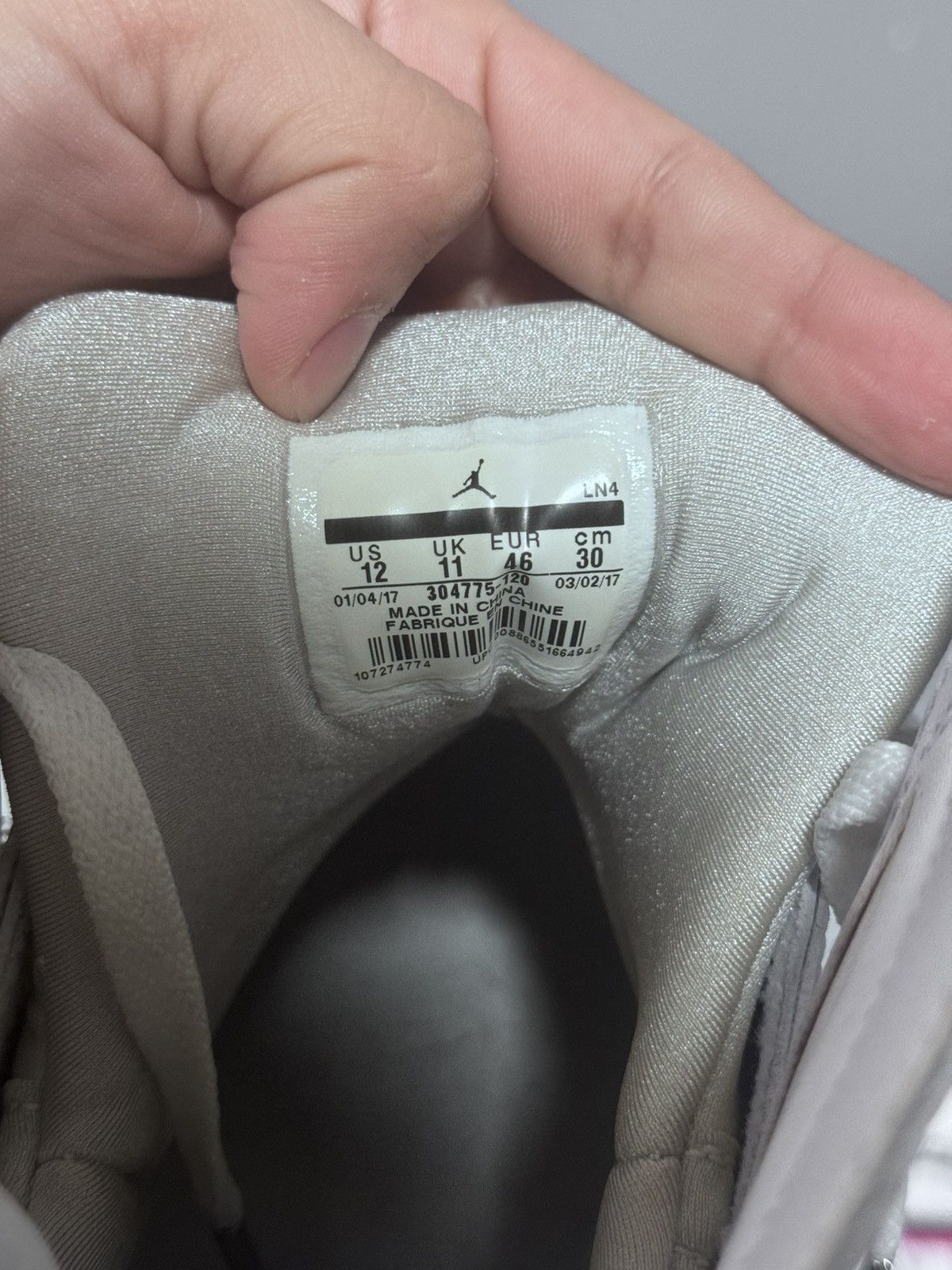 Jordan Brand Air Jordan 7 Retro Metallic sliver Size US 12 / EU 45 - 6 Thumbnail