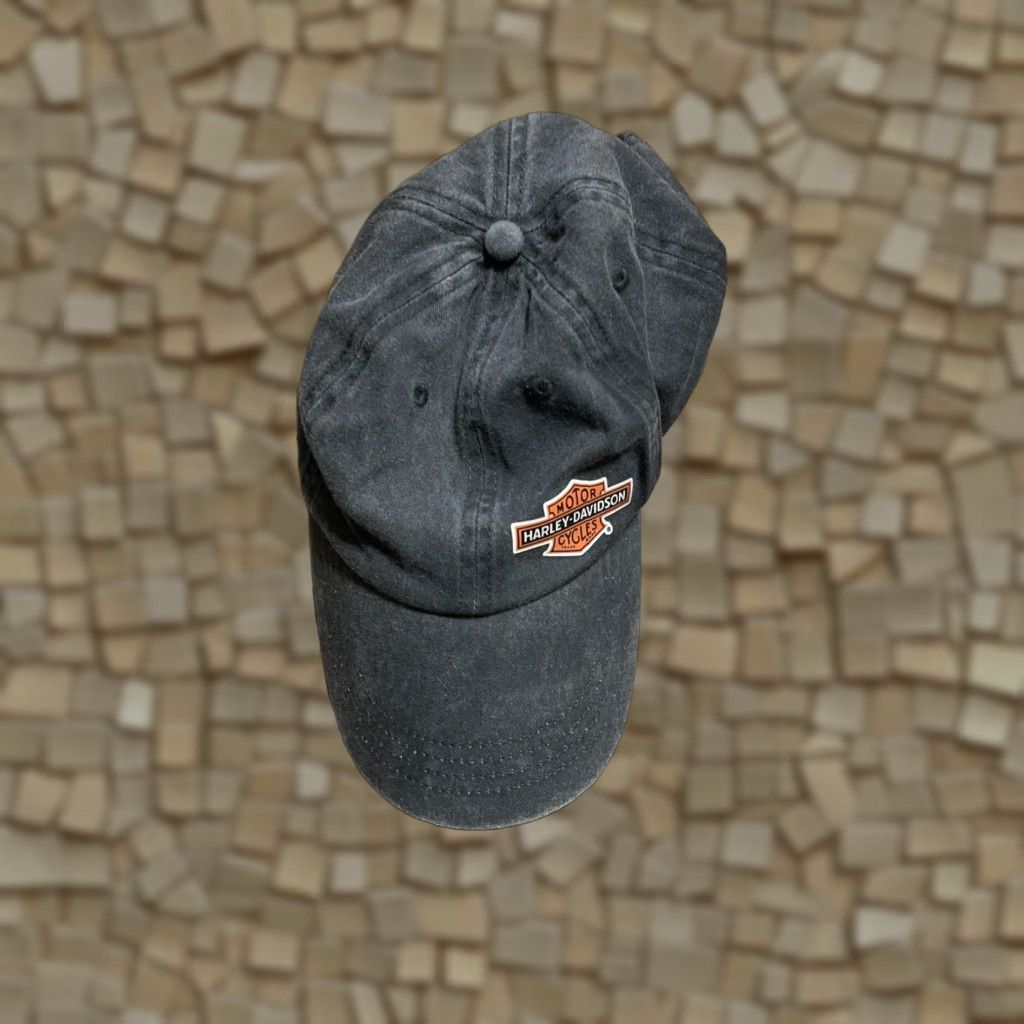 Harley Davidson Harley-Davidson Men's One Size Black Baseball Hat Motorcycle Hat Casual Cap Size ONE SIZE - 1 Thumbnail