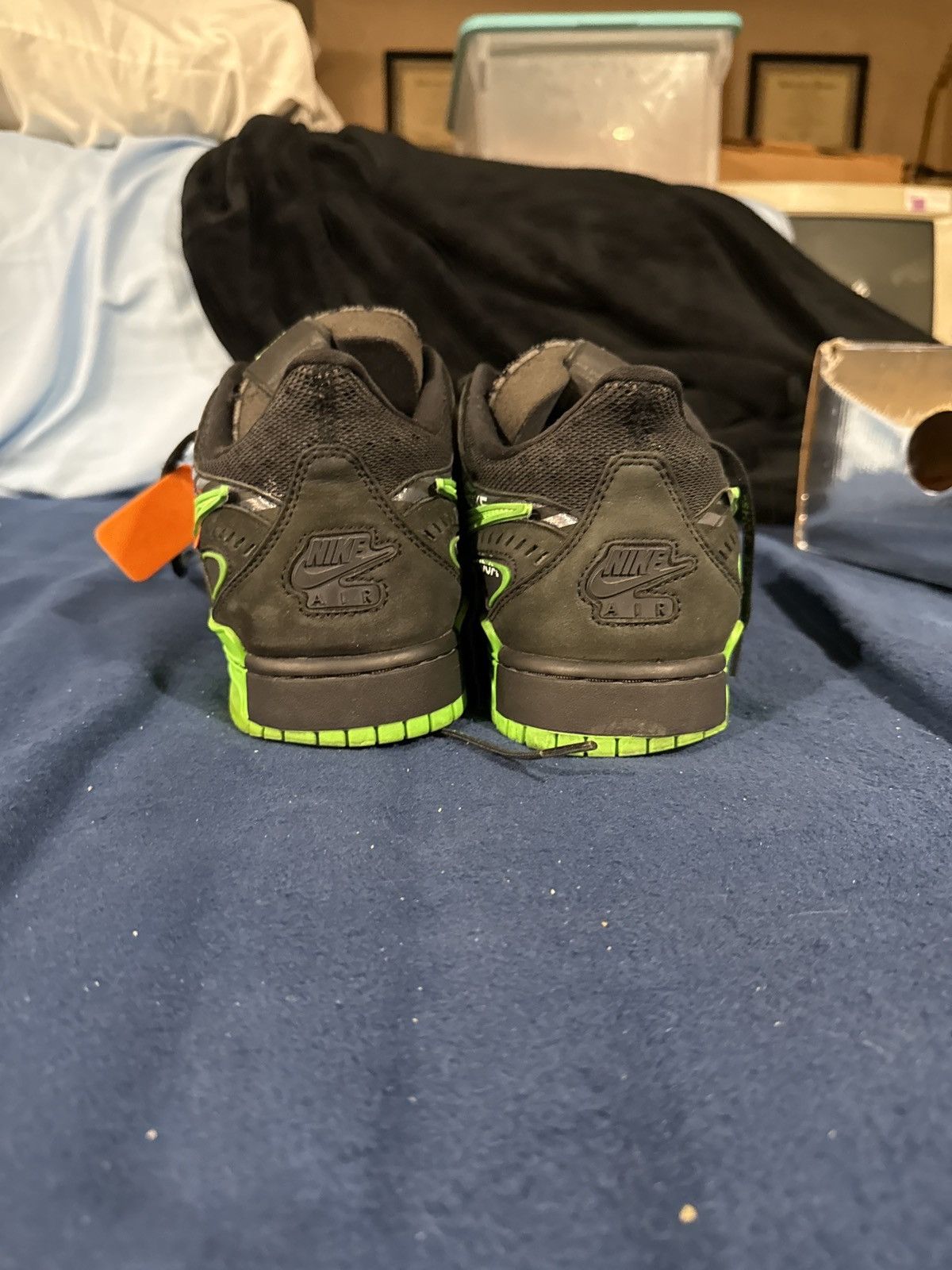 Nike × Off-White Nike Air Rubber Dunk Low Off White Green Strike Size US 11.5 / EU 44-45 - 3 Thumbnail
