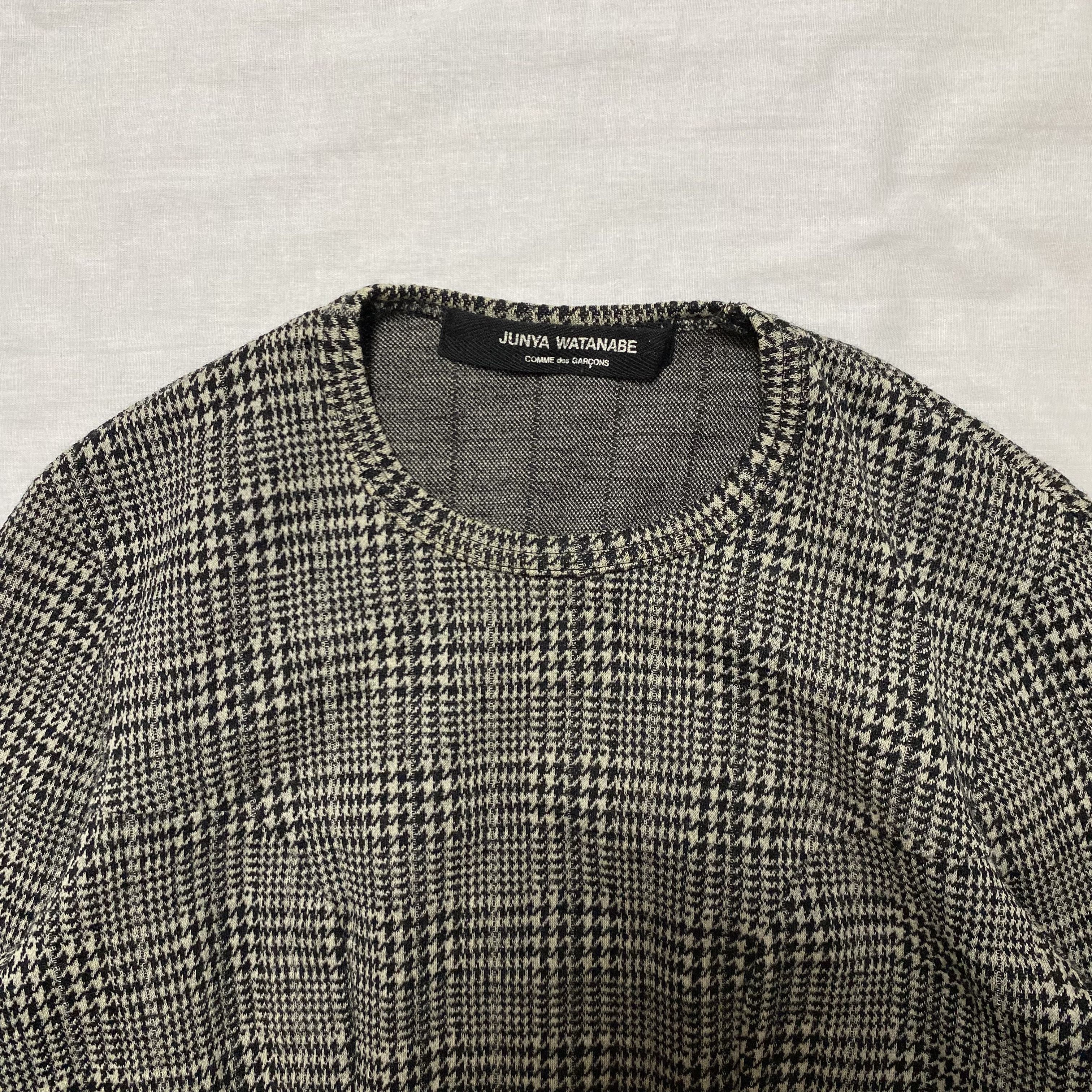 Comme des Garcons × Junya Watanabe × Tricot Comme des Garcons Junya Watanabe Comme des Garçons Glen Check Wool Top Size S / US 4 / IT 40 - 3 Thumbnail