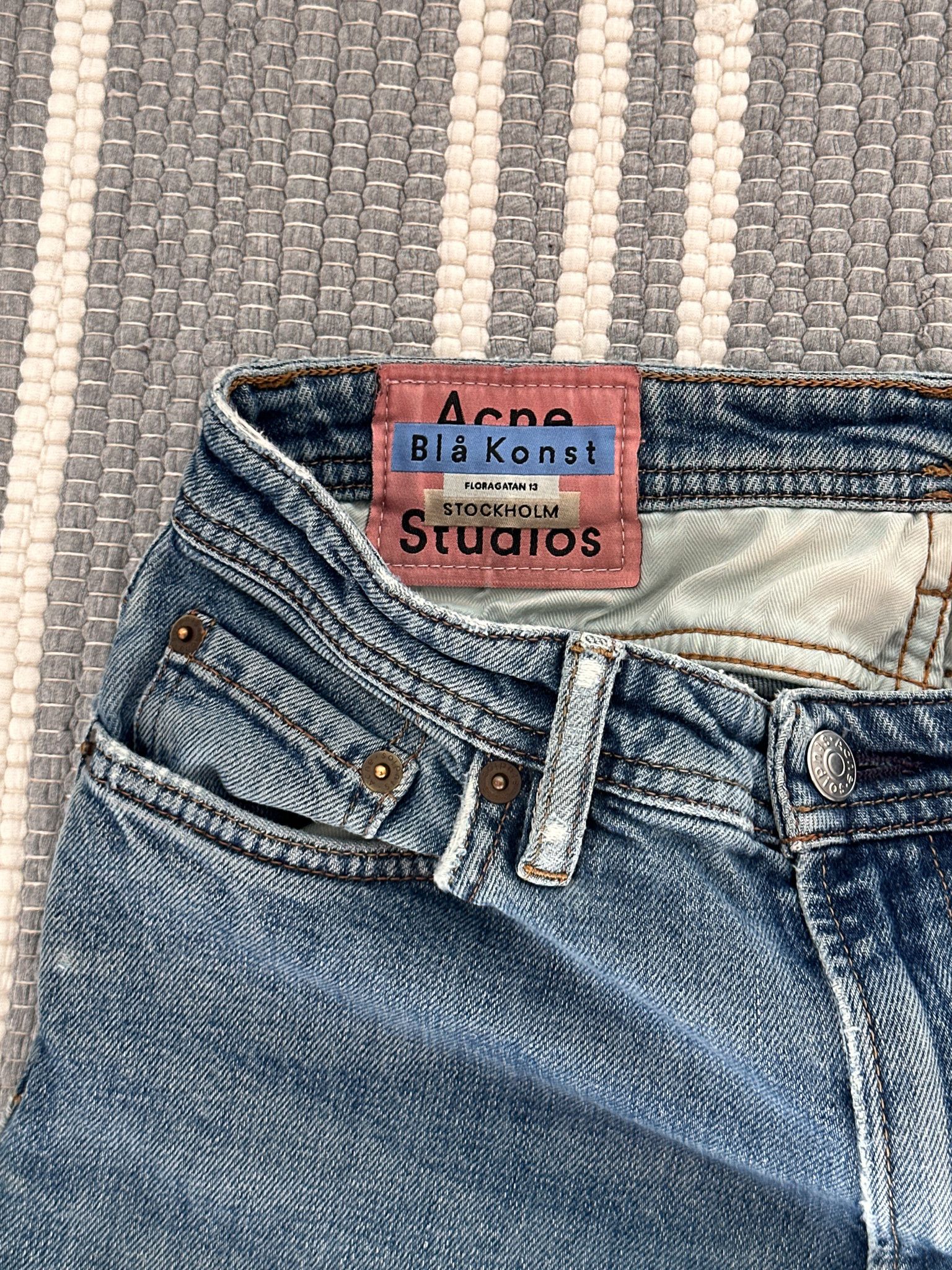 Acne Studios Acne Studios Bla Konst Floragatan 13 Skinny Jeans Size 28" / US 6 / IT 42 - 9 Thumbnail