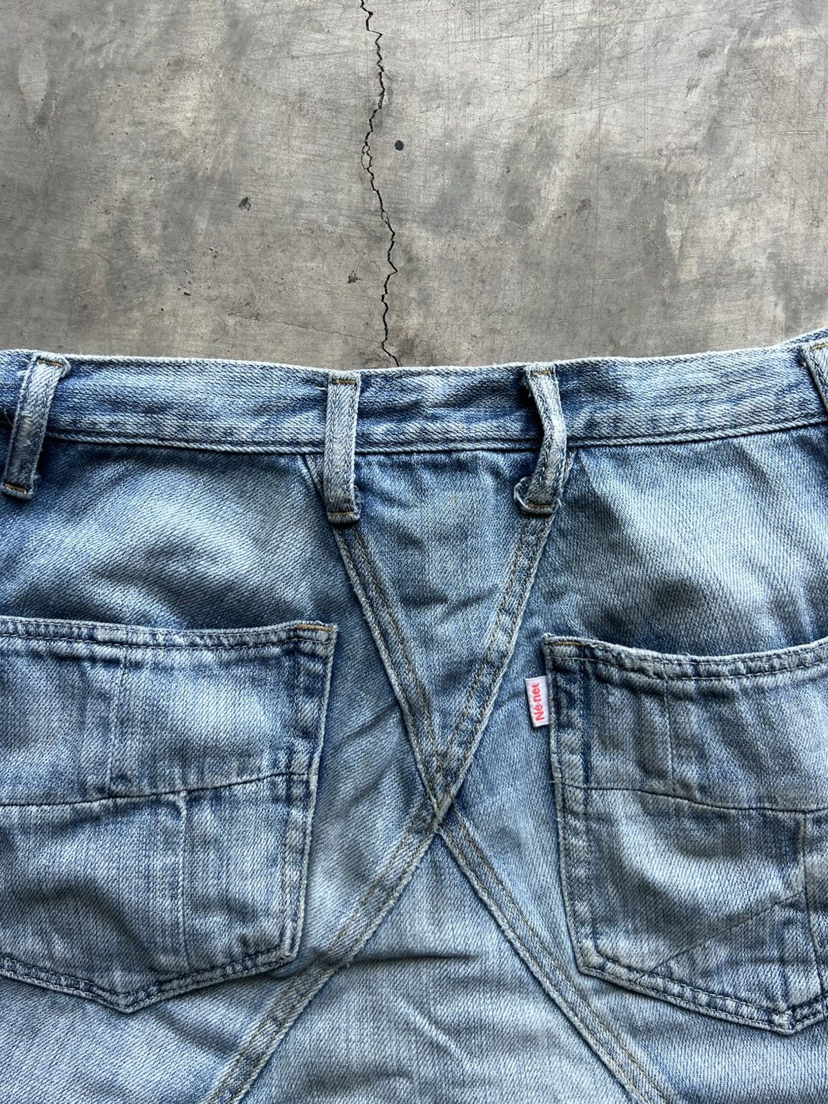 Ne-Net Ne-net Denim Patch Pant Size US 33 - 11 Thumbnail