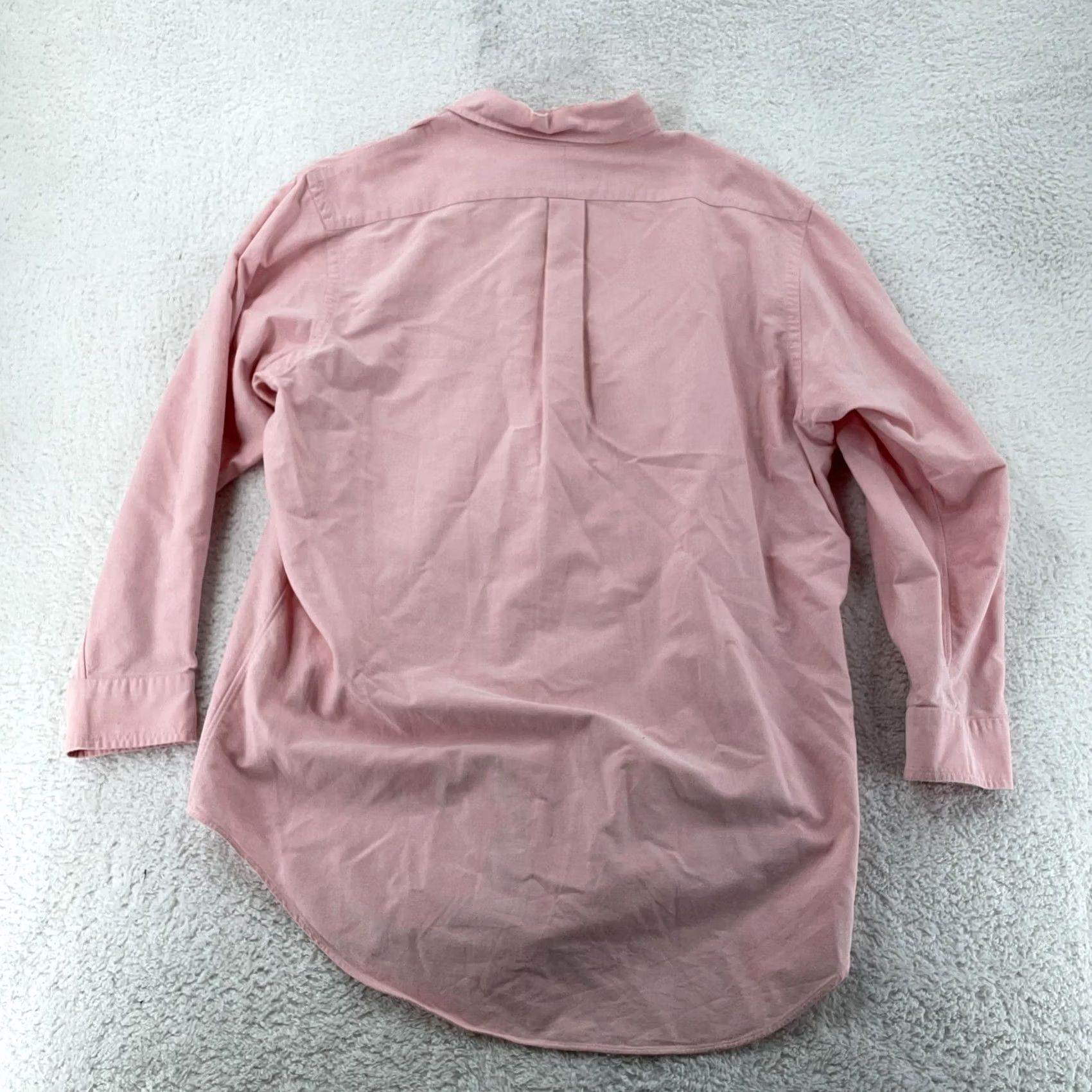 Ralph Lauren Ralph Lauren Dress Shirt Mens 16.5 33 Pink Oxford Collared Button Down Pony Logo Shirt Mens Pink Oxford Dress Shirt Size 46R - 3 Thumbnail