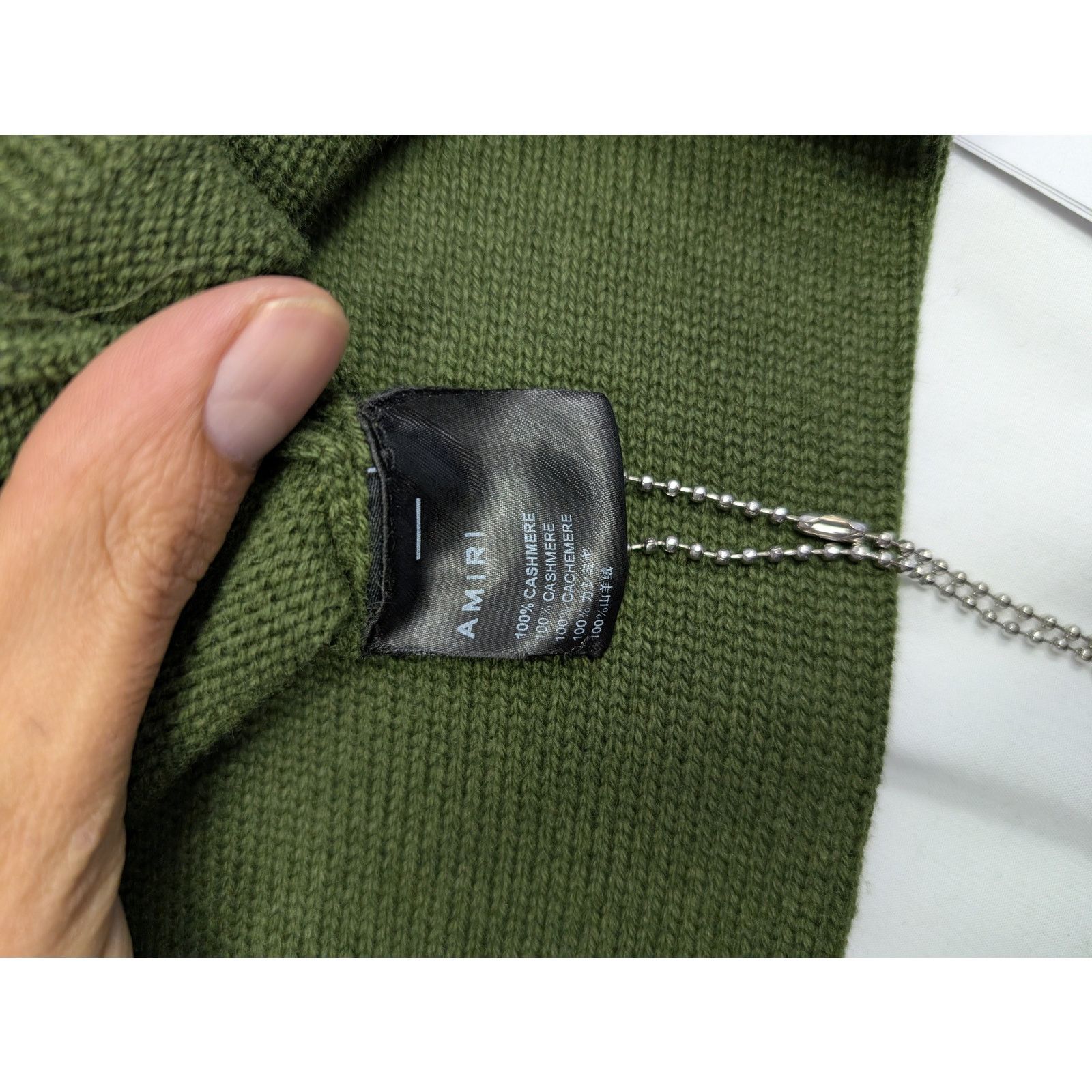 Amiri o1rshd1 Amiri Stack Crewneck Sweatshirt in Spindle Tree Size US S / EU 44-46 / 1 - 15 Thumbnail