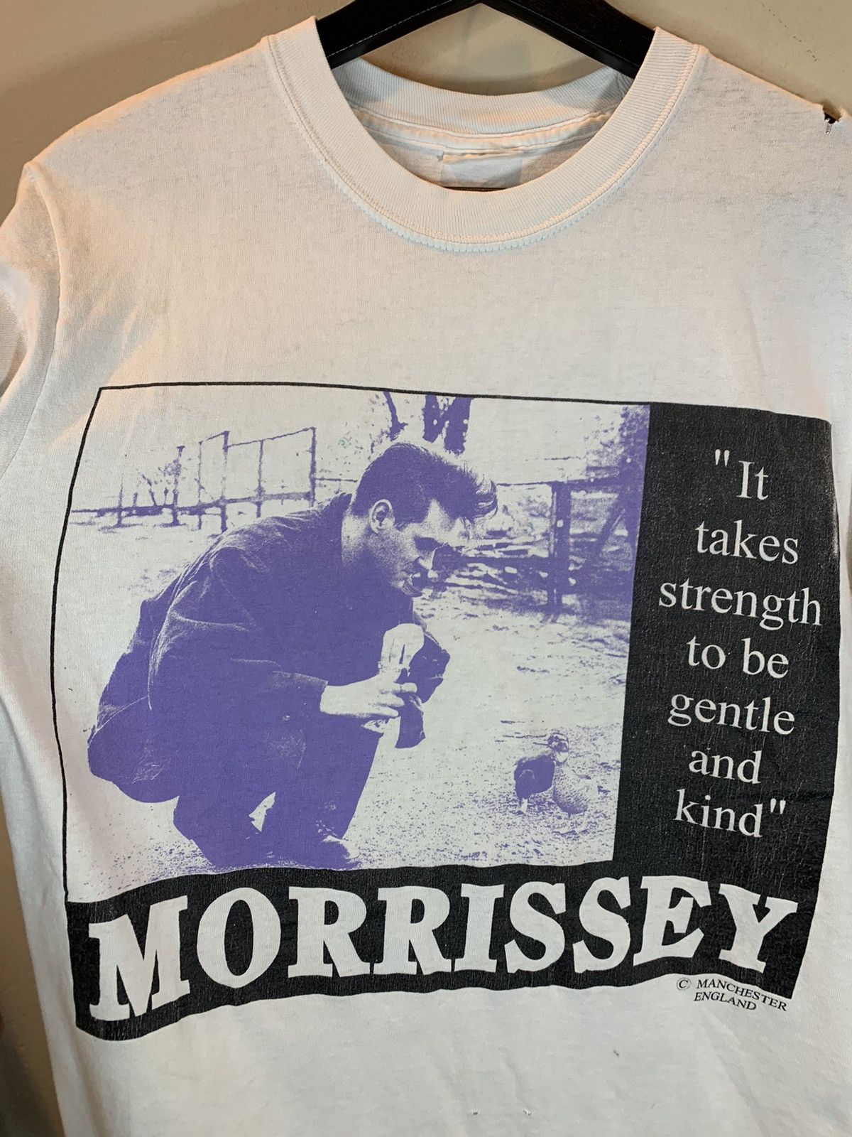 Band Tees × Morrissey × Vintage *RARE* Vintage Morrissey The Smiths Gentle & Kind Art Shirt Size US M / EU 48-50 / 2 - 2 Thumbnail