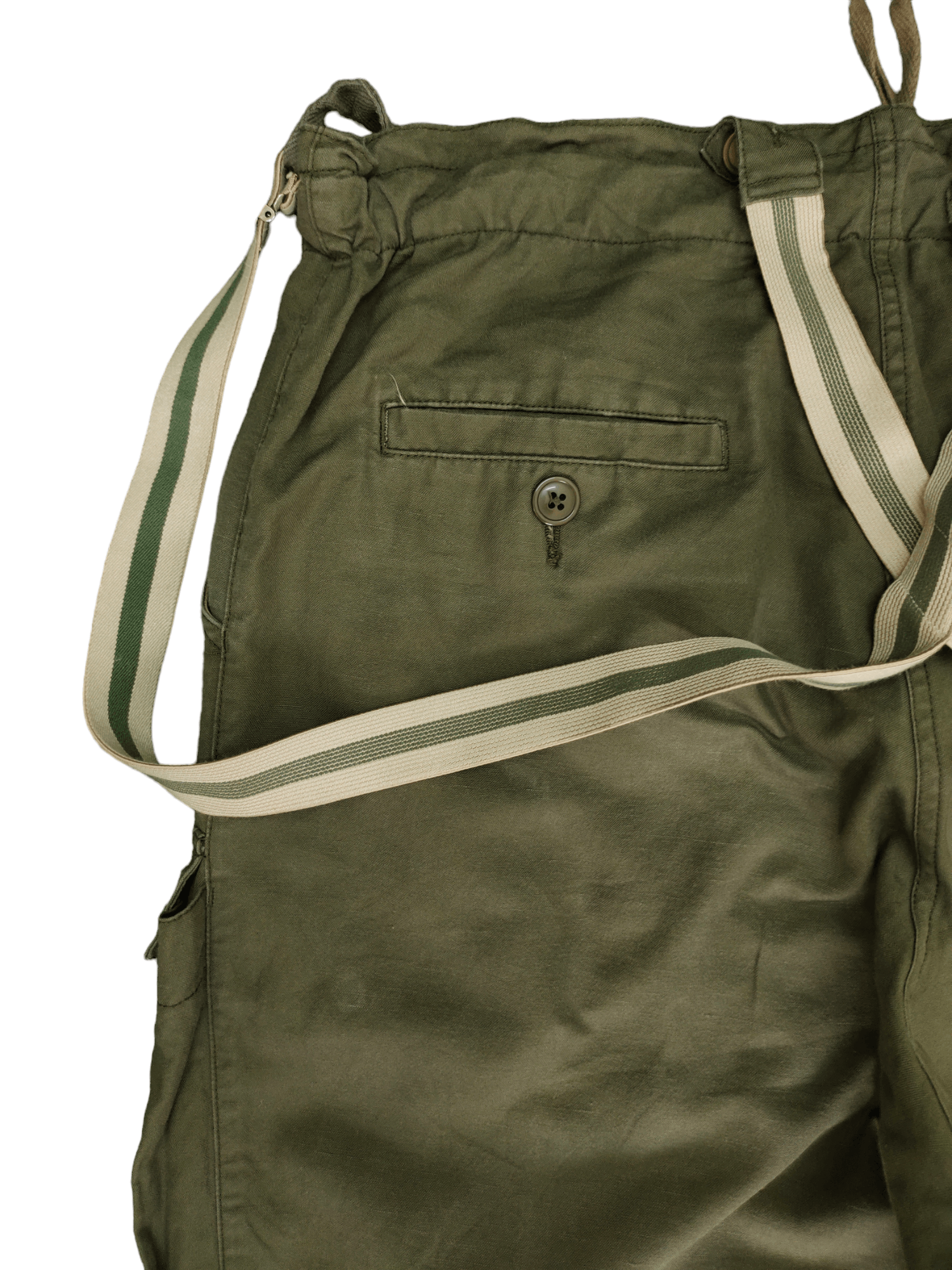 Johnbull Vtg 90s Johnbull OG Military Baggy Cargo Pant With Suspender Size US 34 / EU 50 - 13 Thumbnail