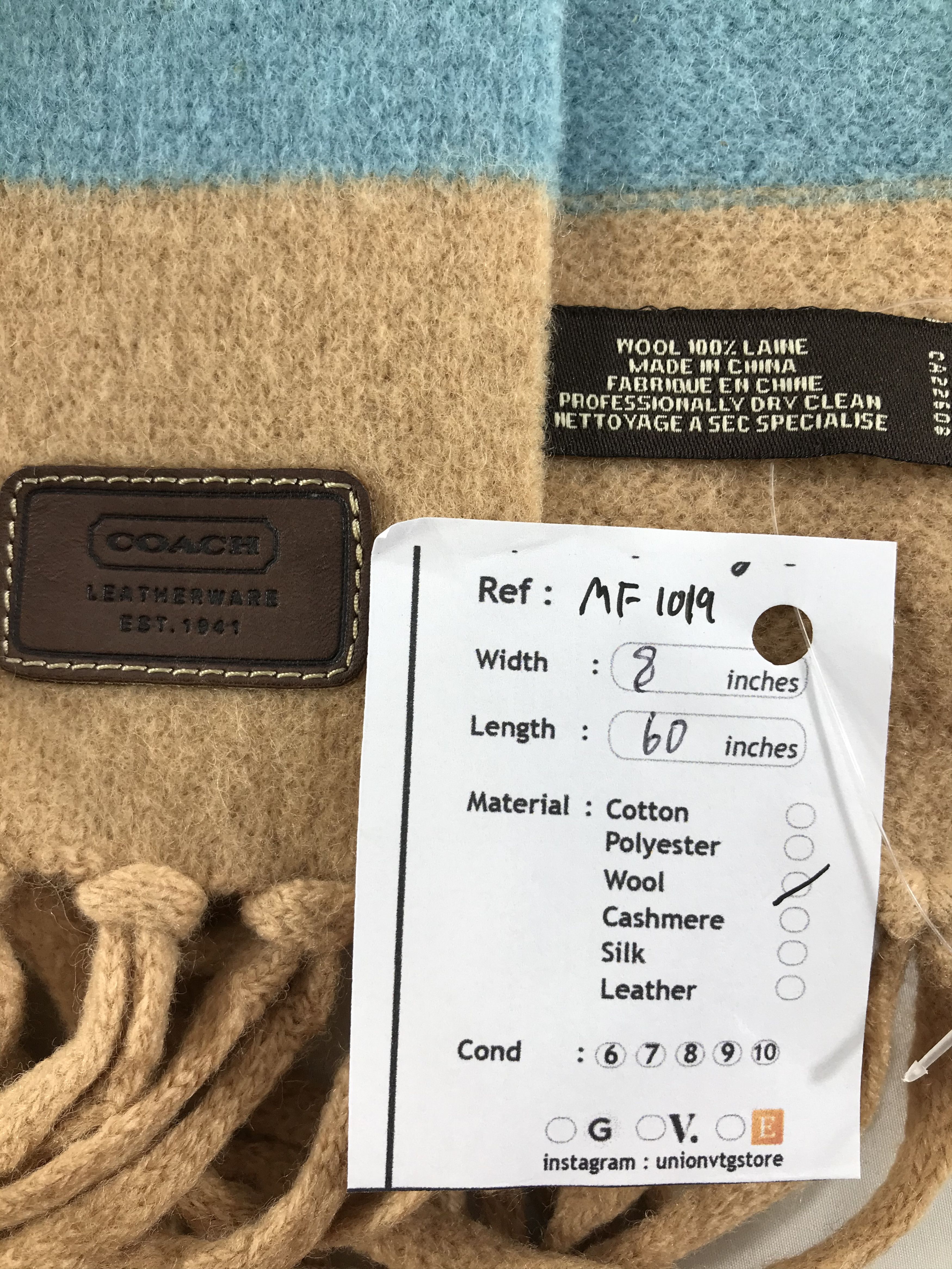 Coach Vintage Coach Scarf/Muffler/Neckwear MF1019 Size ONE SIZE - 5 Thumbnail