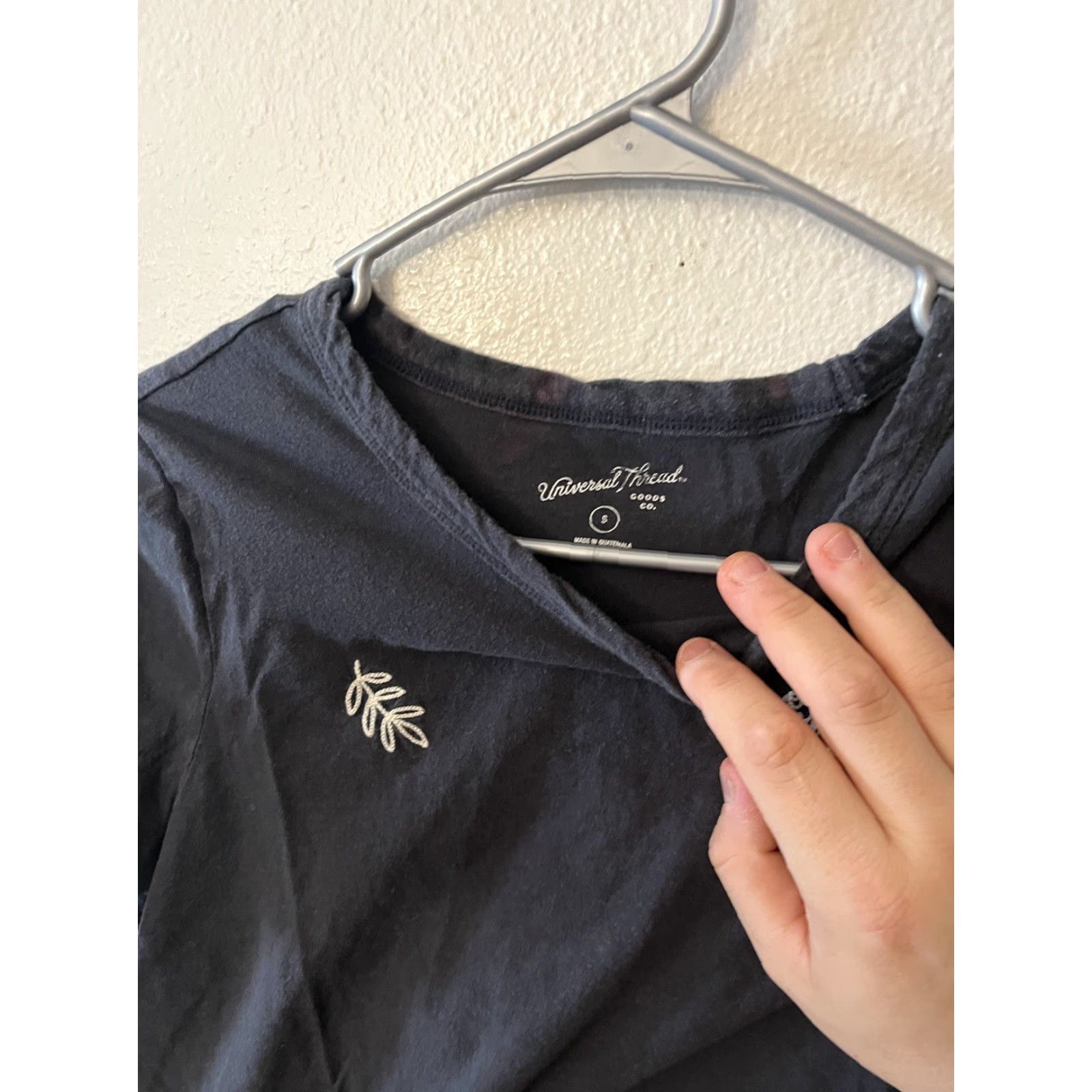 Vintage VINTAGE Universal Thread Do Good Together Embroidered T-Shirt Womens SZ S Black University Theme Key Words Embroidered Shirts Womens Size S / US 4 / IT 40 - 2 Thumbnail
