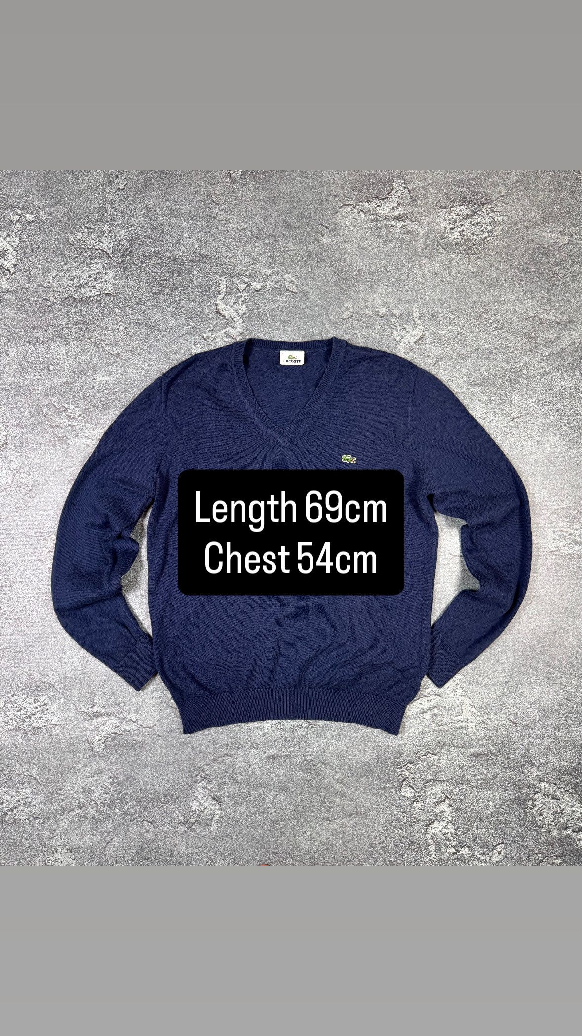 Lacoste Lacoste V-Neck Knitted Sweater Size M Streetwear Size US M / EU 48-50 / 2 - 2 Thumbnail