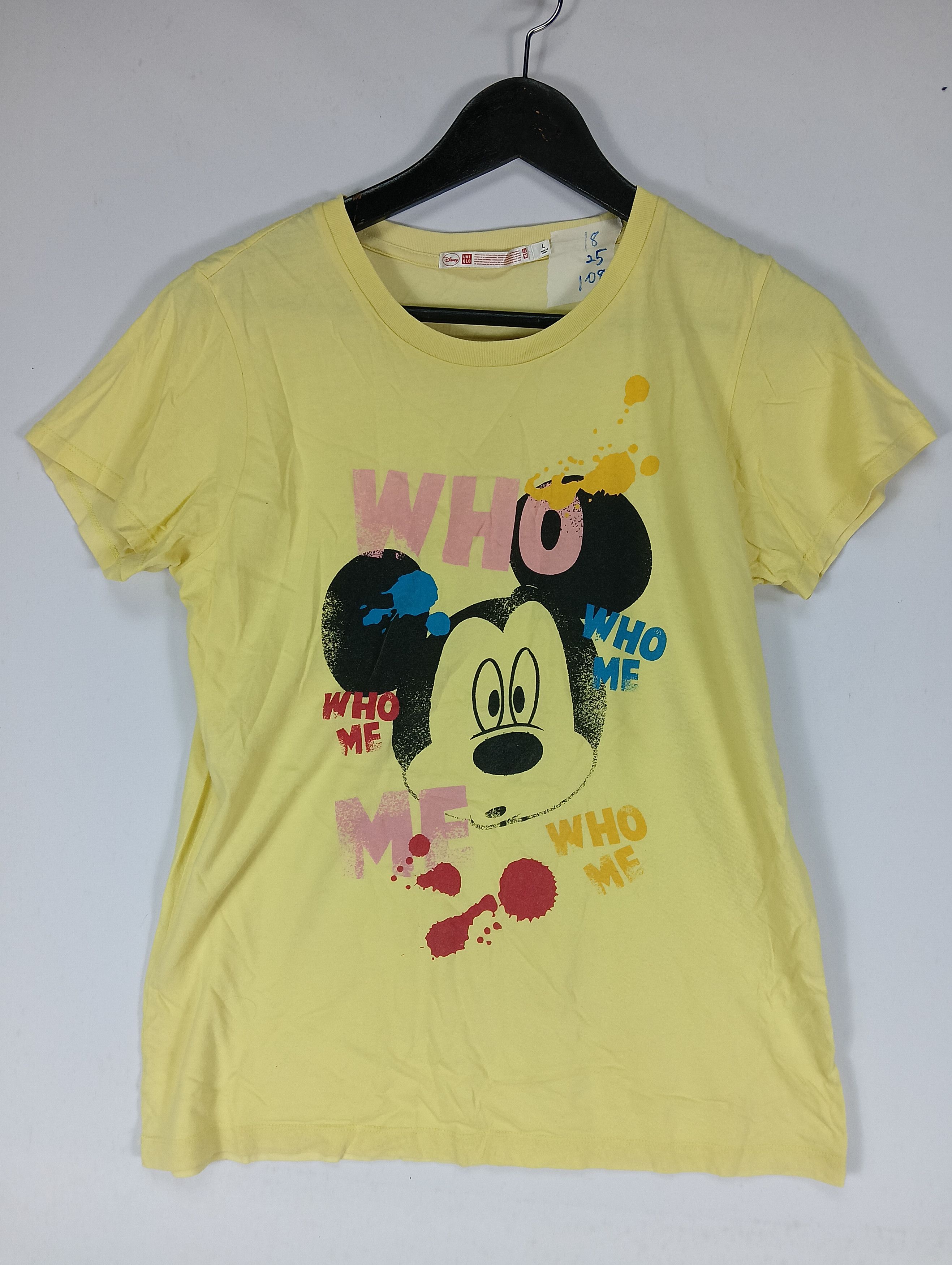 Disney vintage mickey mouse big logo disney uniqlo tee Size US S / EU 44-46 / 1 - 2 Thumbnail