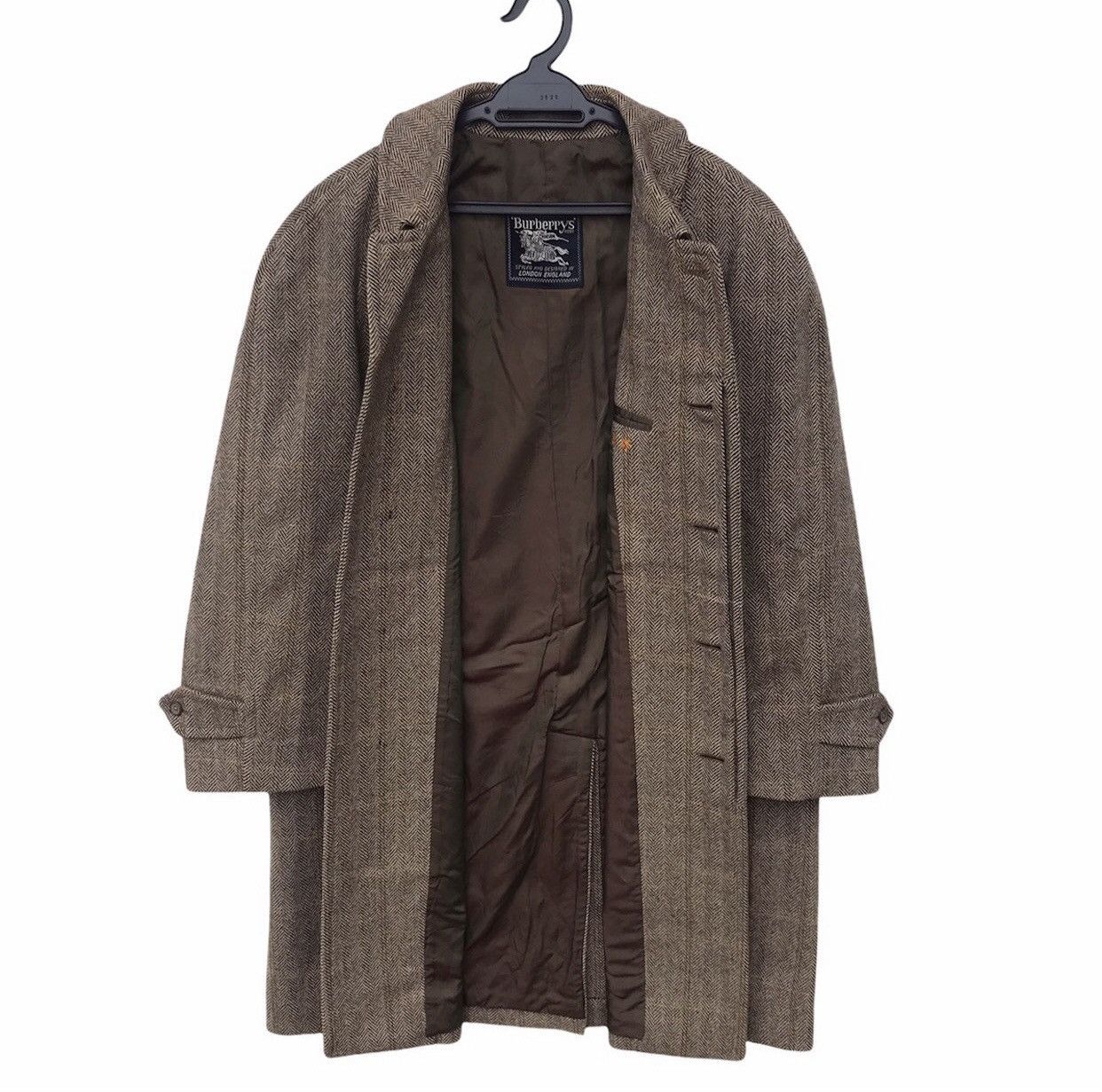 Burberry × Burberry Prorsum 🔥Very Rare🔥Vintage ‘Burberrys’ Houndstooth 100% Wool Coat Size US M / EU 48-50 / 2 - 3 Thumbnail