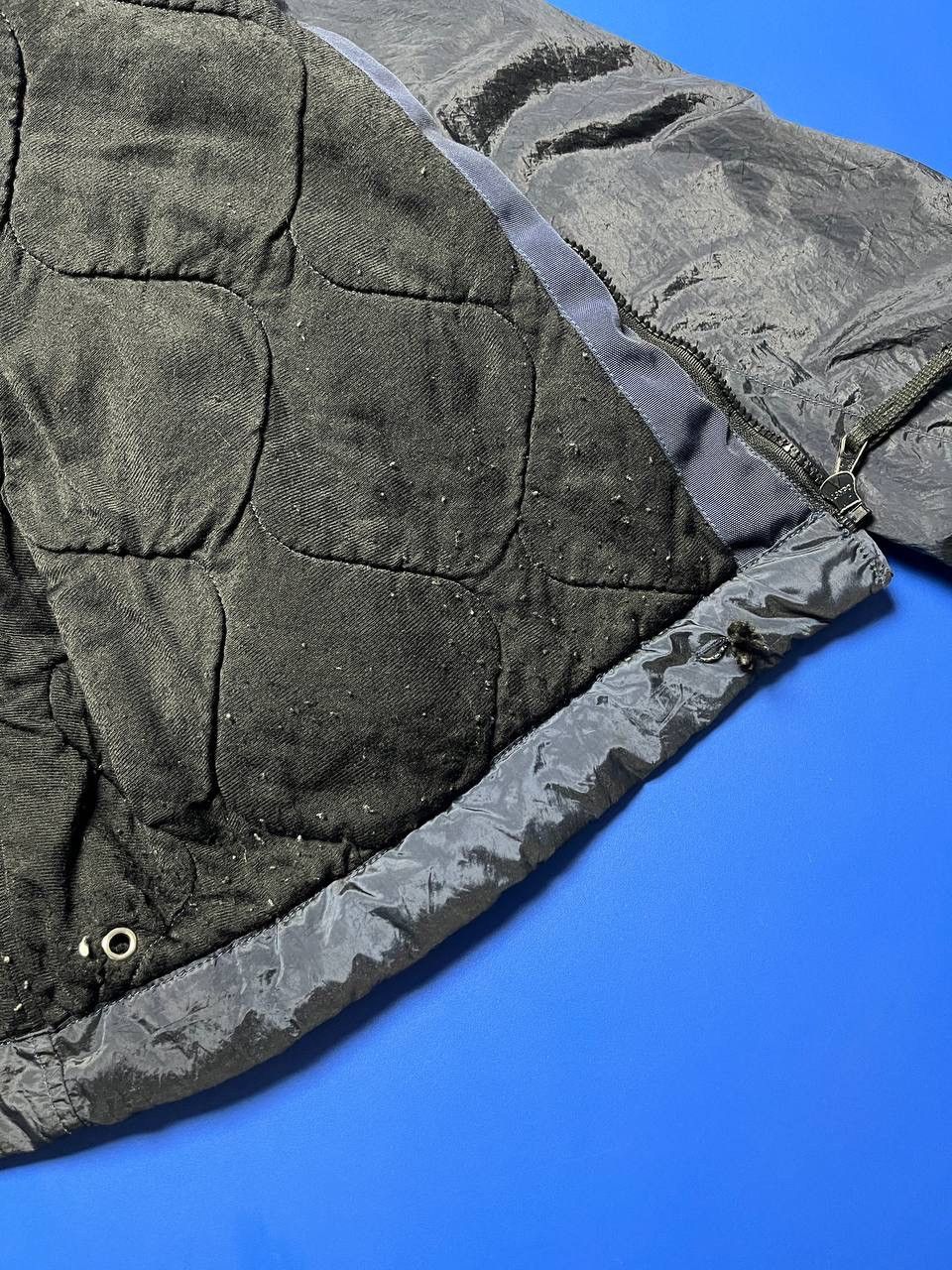 Stone Island Stone Island 2007 Navy Nylon Metal Quilted Bomber Jacket Size US M / EU 48-50 / 2 - 14 Thumbnail