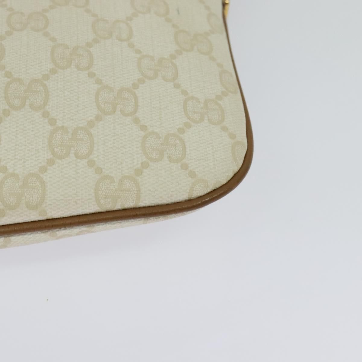 Gucci GUCCI GG Supreme Shoulder Bag Pvc White Gold 904 02 047 Size ONE SIZE - 13 Thumbnail