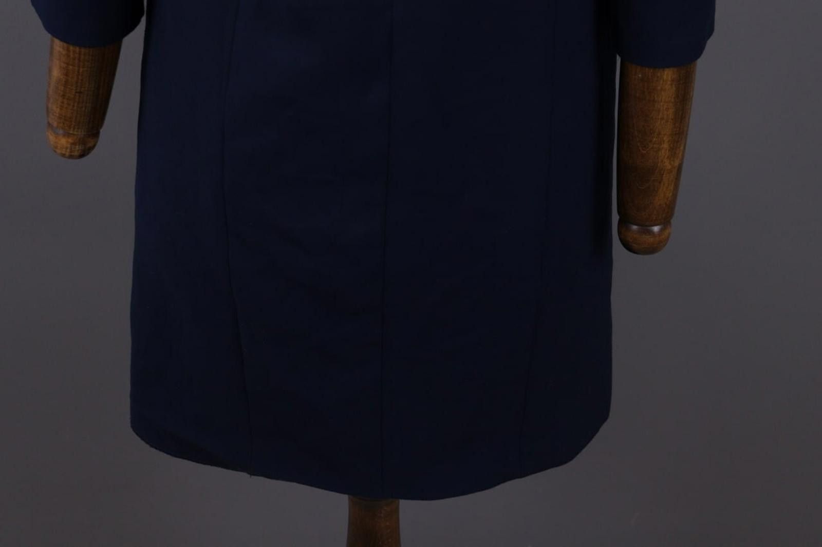 Lauren Ralph Lauren Me+Em Blue V-Neck Evening Long Sleeve A-Line Dress Size 12 Size XL / US 12-14 / IT 48-50 - 10 Thumbnail