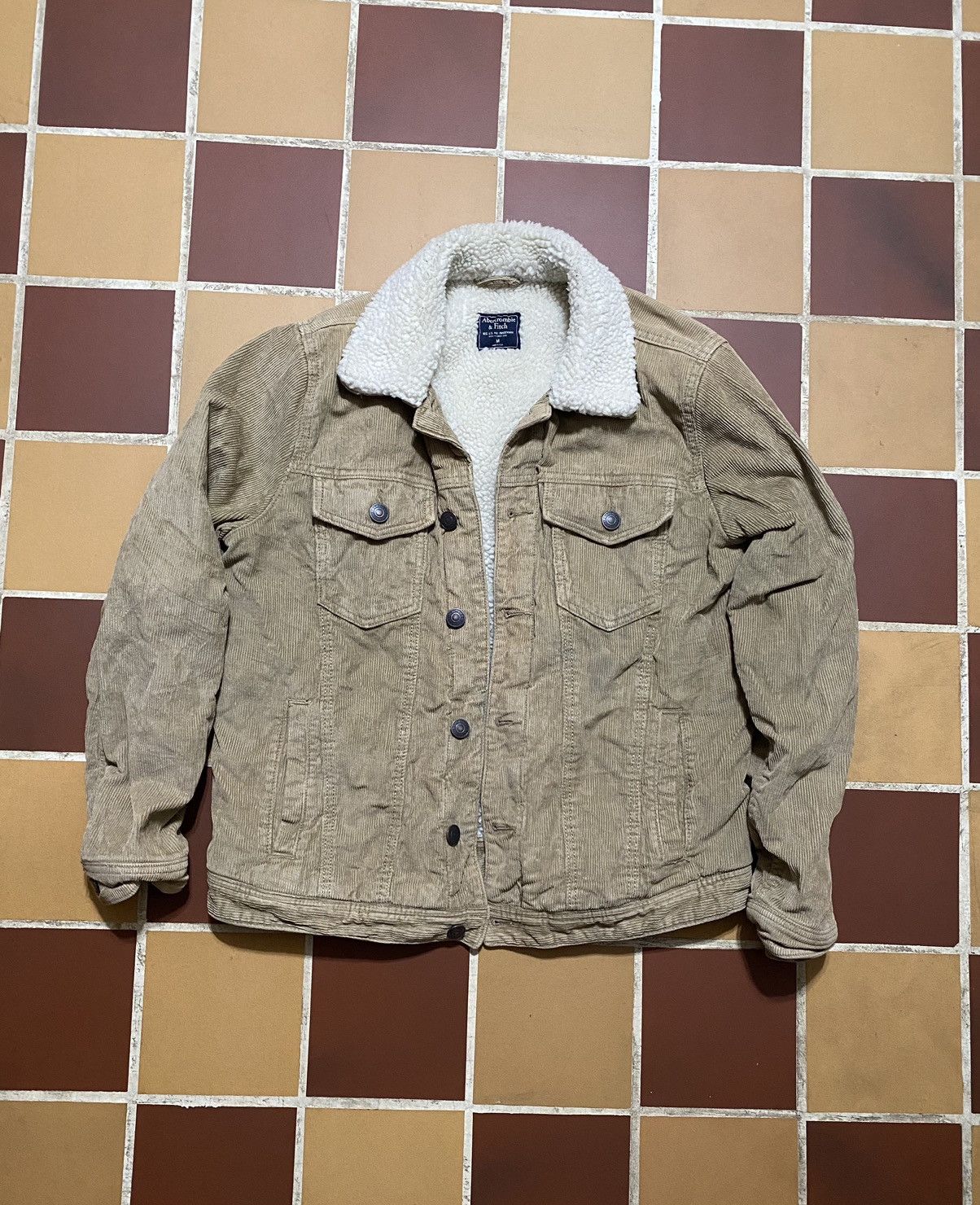 Abercrombie & Fitch Vintage Abercrombie & Fitch Corduroy sherpa jacket Size US M / EU 48-50 / 2 - 1 Thumbnail