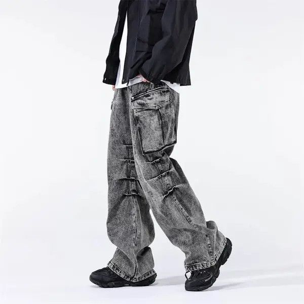 VIBE Multi Pocket Vintage Baggy Cargo Jean Size US 34 / EU 50 - 2 Thumbnail