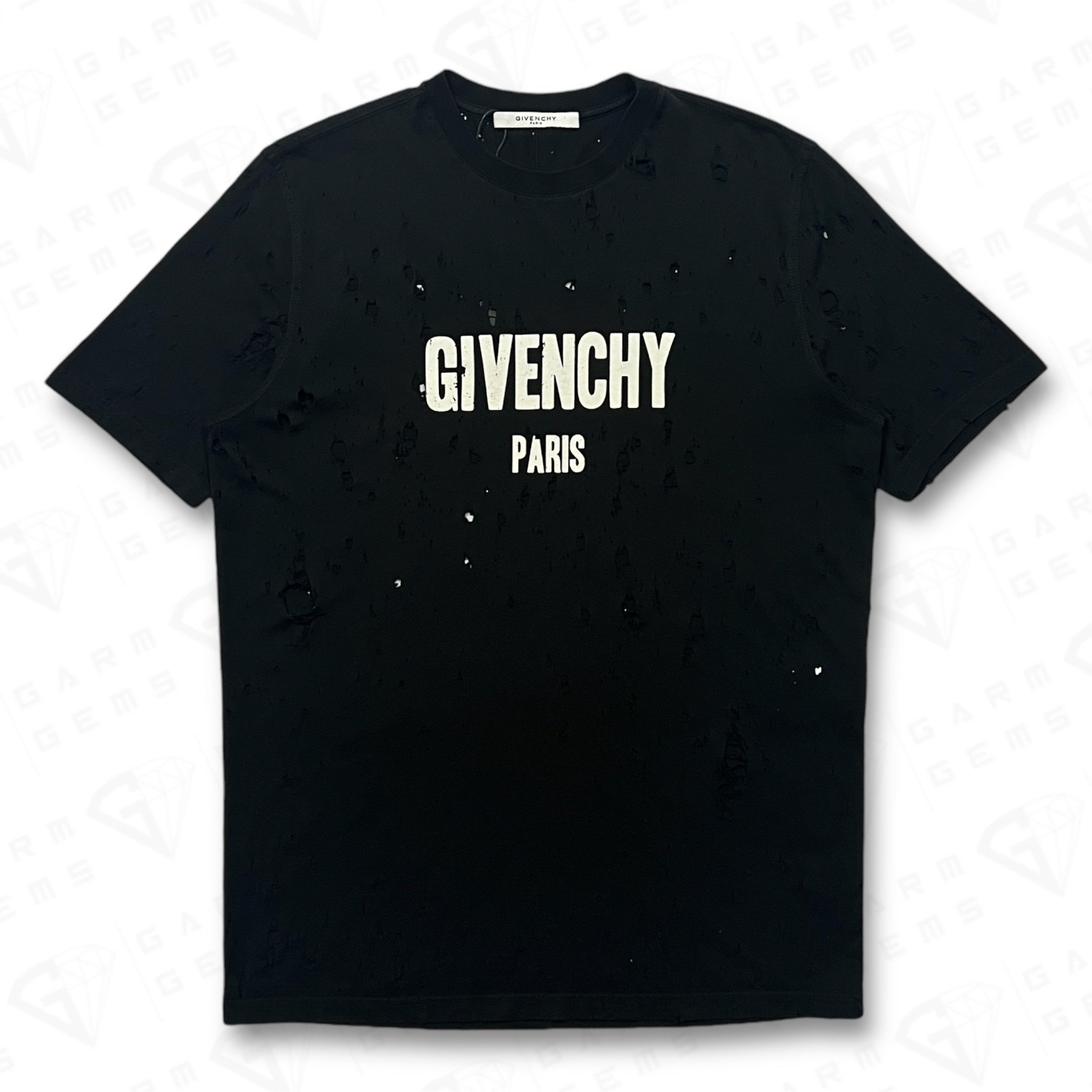 Givenchy Givenchy Distressed Logo T-Shirt Size US XS / EU 42 / 0 - 1 Thumbnail