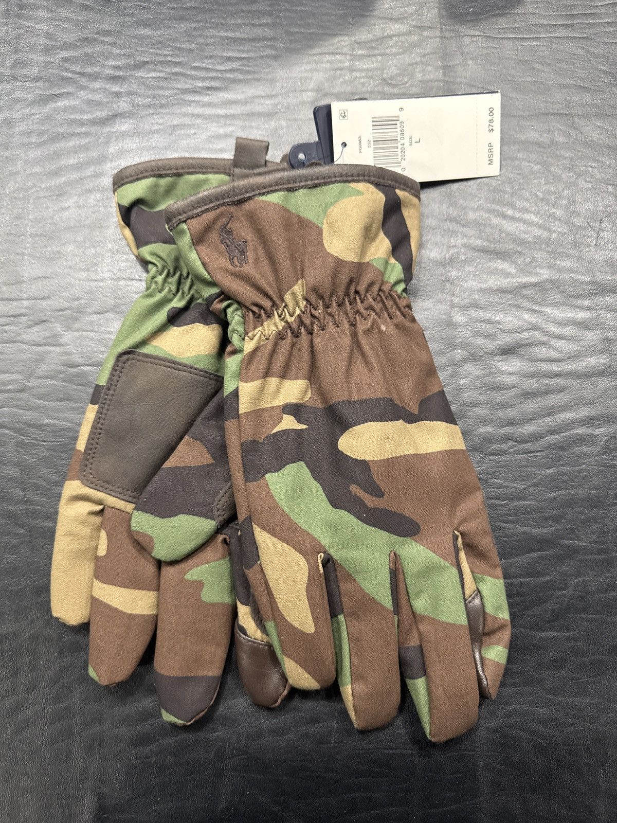 Polo Ralph Lauren POLO RALPH LAUREN CAMO GLOVES SZ LARGE Size ONE SIZE - 1 Thumbnail