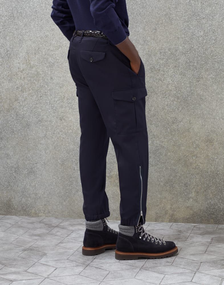 Brunello Cucinelli o1w1db10924 Pants in Blue Size US 34 / EU 50 - 3 Thumbnail