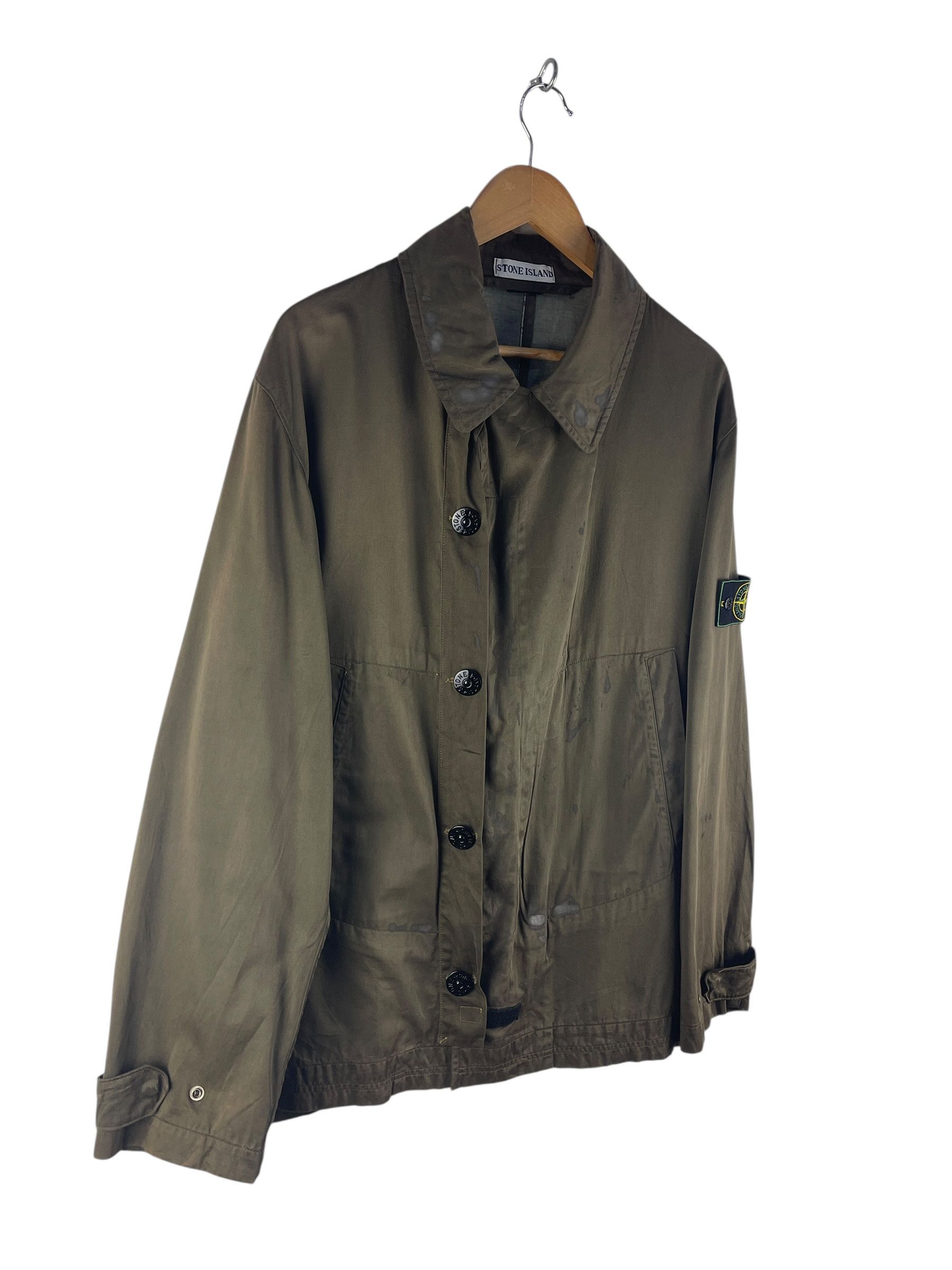 Stone Island Vintage Stone Island Raso Gommato Jacket – Made in Italy Size L / US 10 / IT 46 - 5 Thumbnail