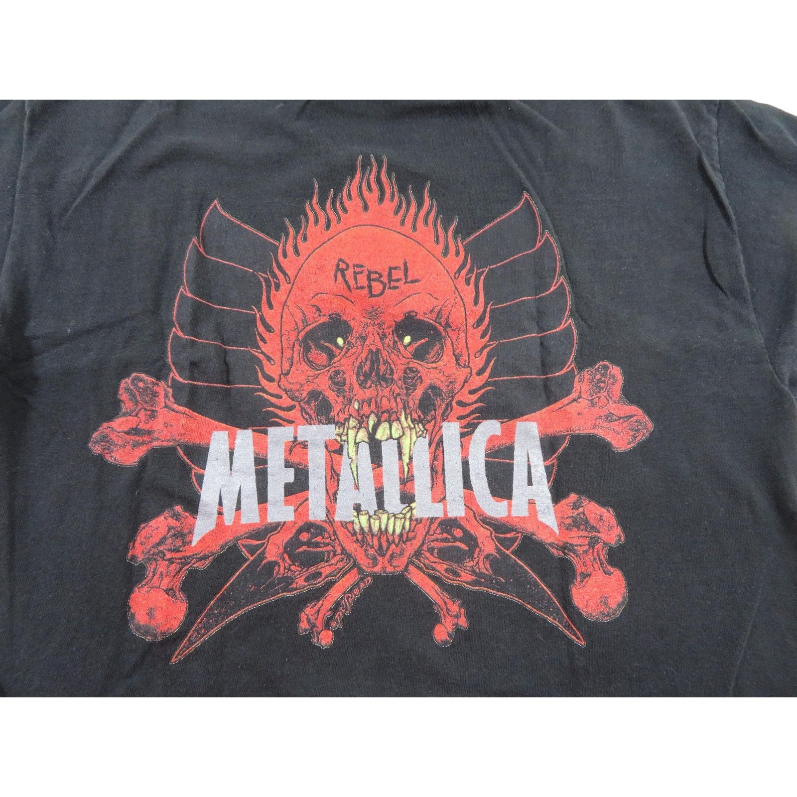 Other Metallica Skull Rebel Rock T-Shirt Double Sided Sz L 1990s Size US L / EU 52-54 / 3 - 6 Thumbnail