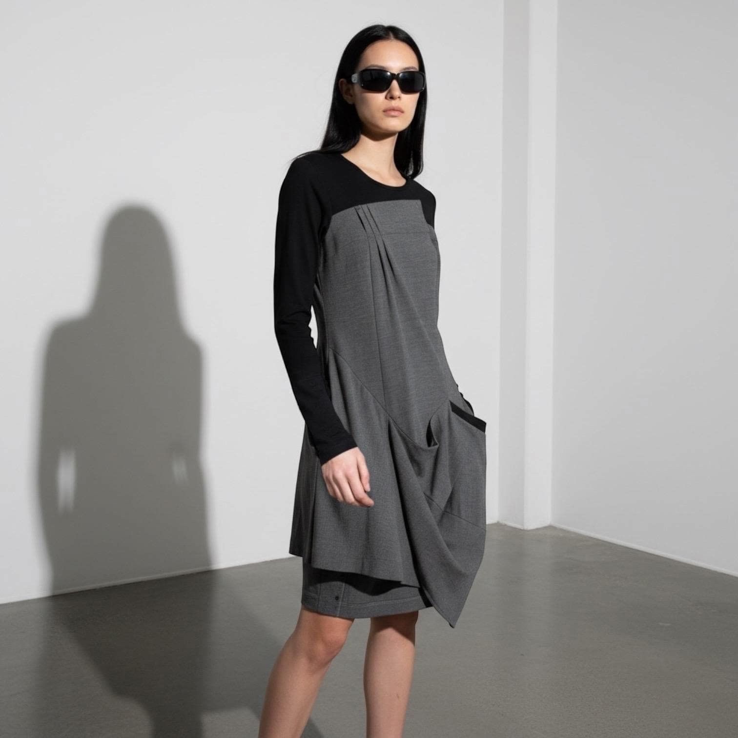 Cop Copine The Cop Copine Half Pleated Draped Archive Dress Size ONE SIZE - 3 Thumbnail