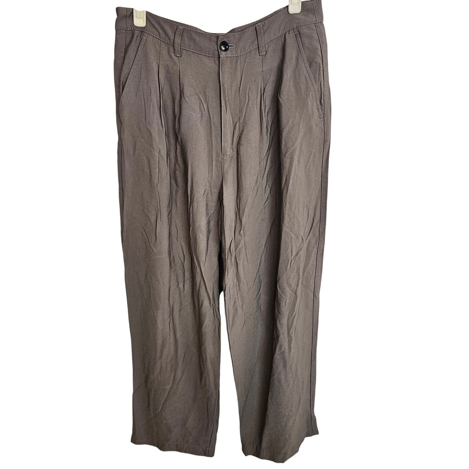 Madewell Madewell Womens Pleated Front Cropped Trouser Pants Size 8 Size 30" / US 8 / IT 44 - 1 Thumbnail