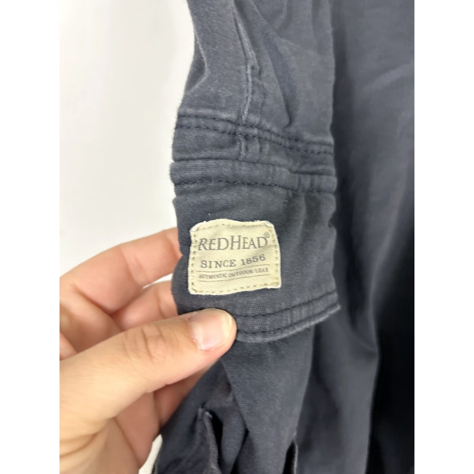 Vintage Red Head Mens 50 Navy Blue Cargo Shorts Cotton Outdoor Big & Tall 50x9 Men Size US 34 / EU 50 - 7 Thumbnail