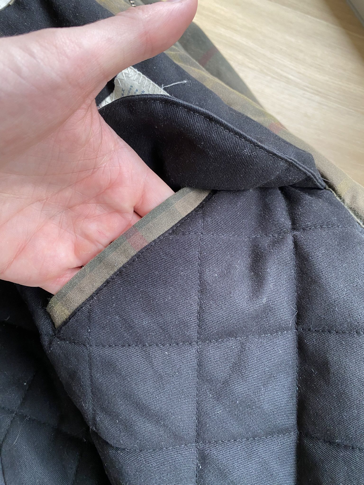 NN07 Waxed Check Coat - British Millerain Fabric Size US XL / EU 56 / 4 - 18 Thumbnail
