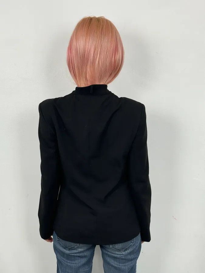 John Richmond 2000S Richmond Black Nylon Signature Minimalist Jacket Size M / US 6-8 / IT 42-44 - 3 Thumbnail