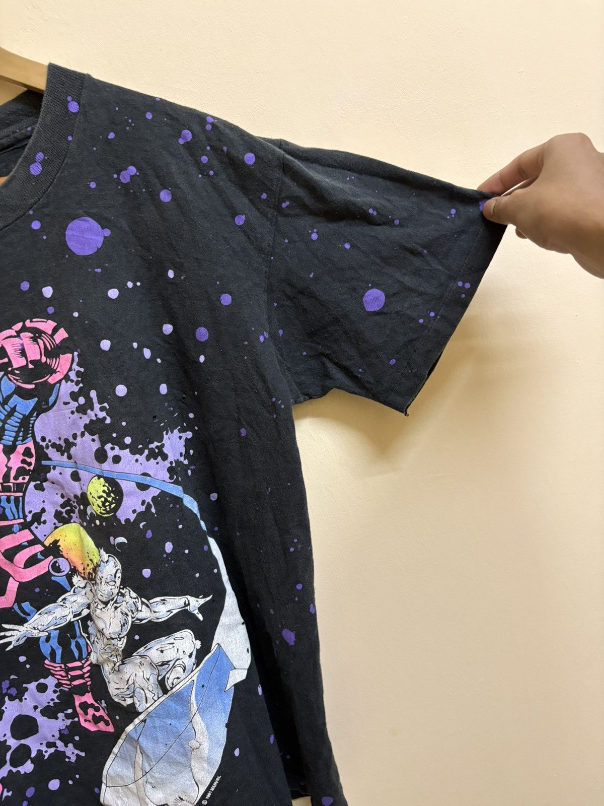 Marvel Comics Vintage 90s Rare Marvel Galactus Vs Silver Surfer AOP Tee Size US L / EU 52-54 / 3 - 10 Thumbnail