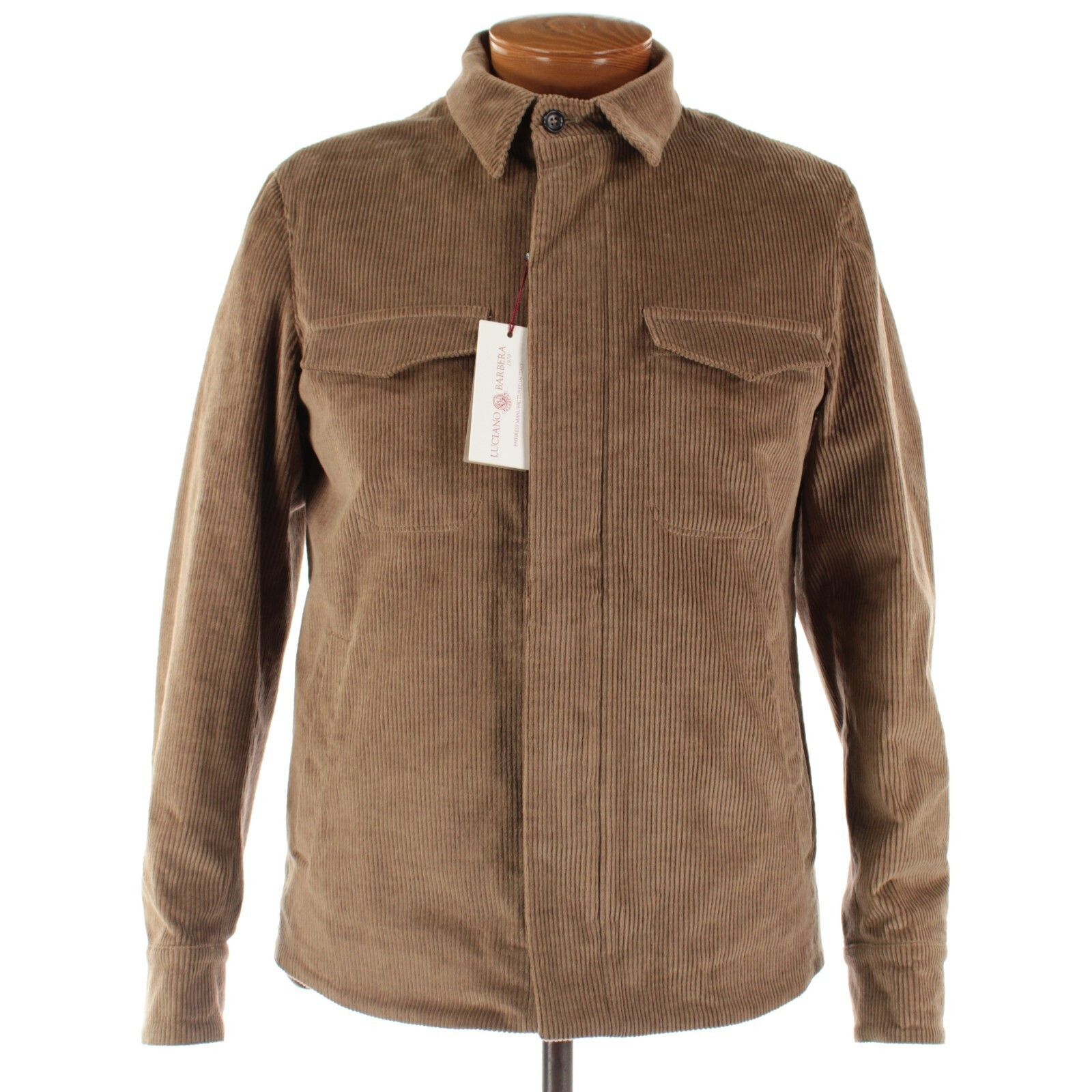 Luciano Barbera Luciano Barbera Jacket Size M US In Brown Cotton Size US M / EU 48-50 / 2 - 1 Thumbnail