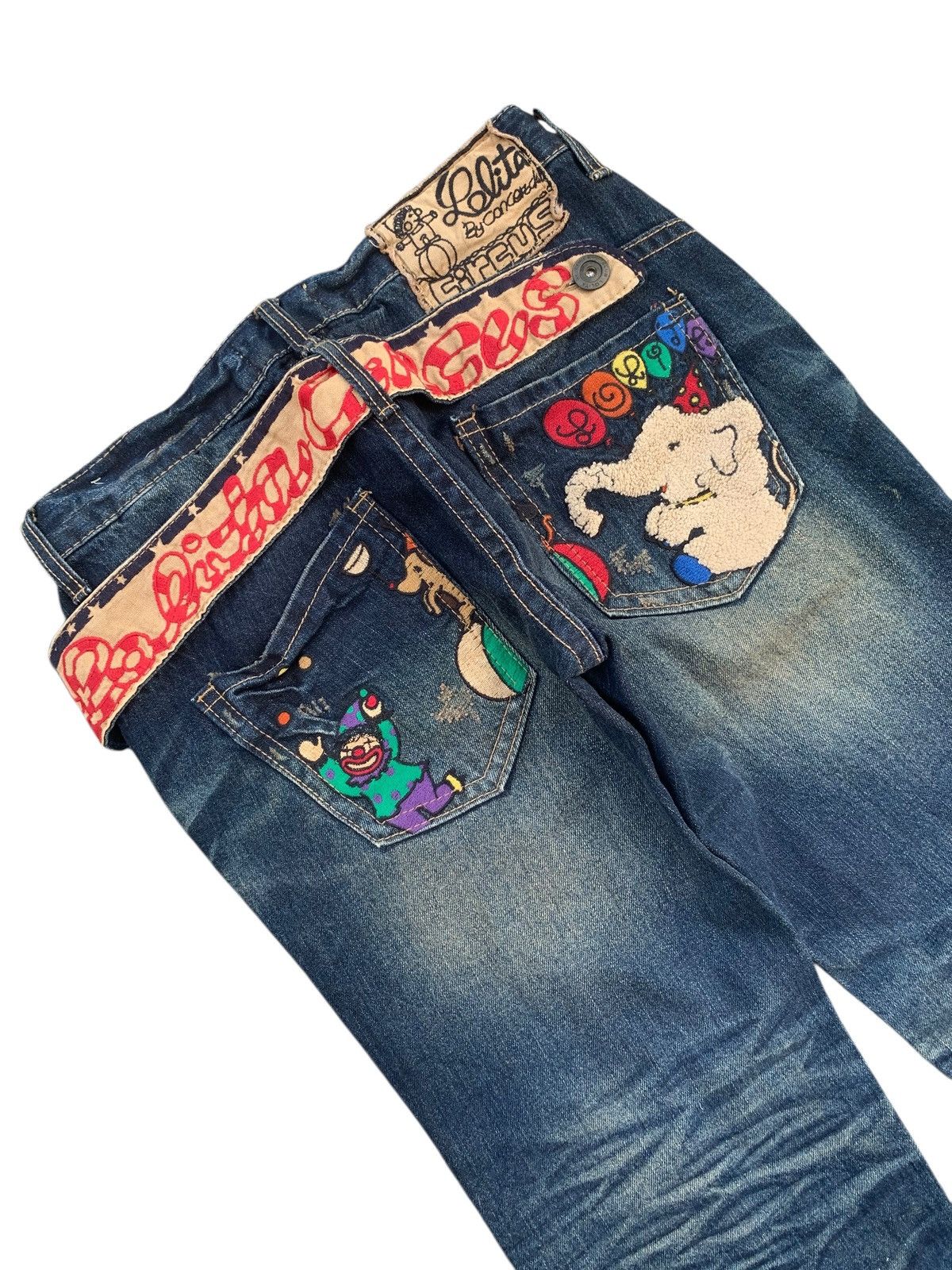 14th Addiction RARE💥 Yoshitomo Nara Lolita Circus Rusty Japanese Denim Size US 30 / EU 46 - 6 Thumbnail