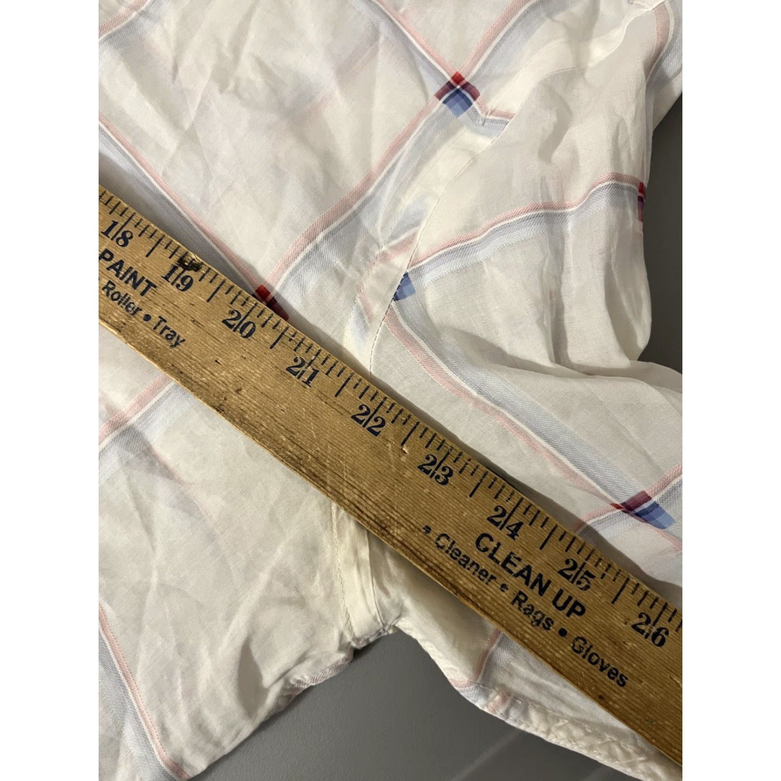 BUGATCHI Bugatchi Shirt Mens XLarge Shaped Fit White Plaid Date Business Casual Dad XL Size US XL / EU 56 / 4 - 5 Thumbnail