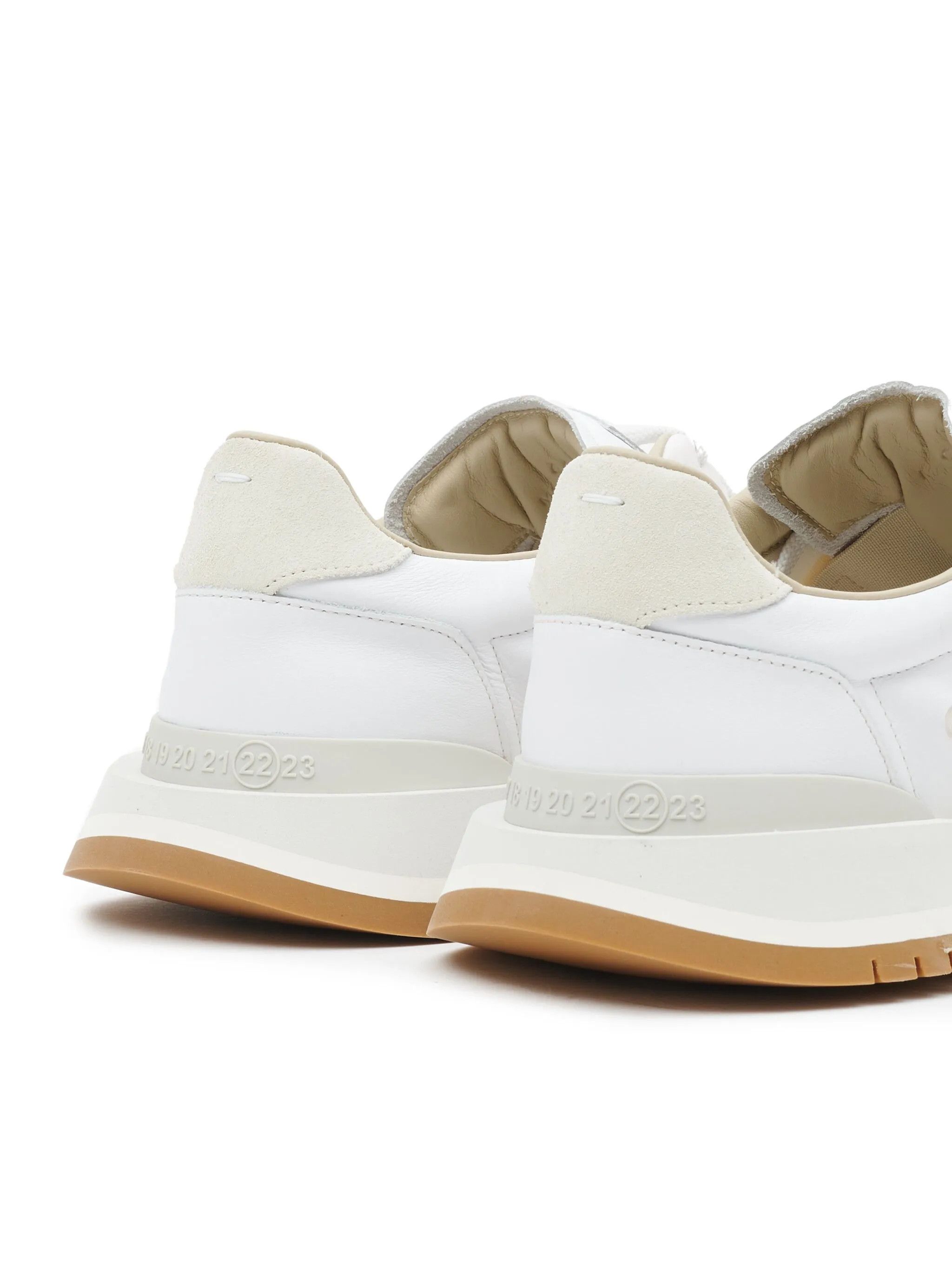 Maison Margiela os11x0326 50-50 Low-Top Sneakers in White Size US 11 / EU 44 - 4 Thumbnail