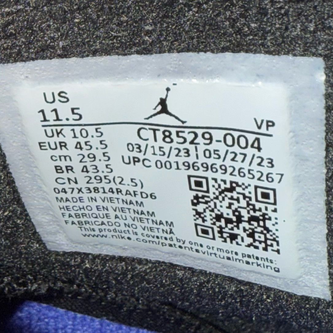 Jordan Brand Size 11.5 - Jordan 6 Retro Aqua Black Concord - CT8529-004 Size US 11.5 / EU 44-45 - 6 Thumbnail
