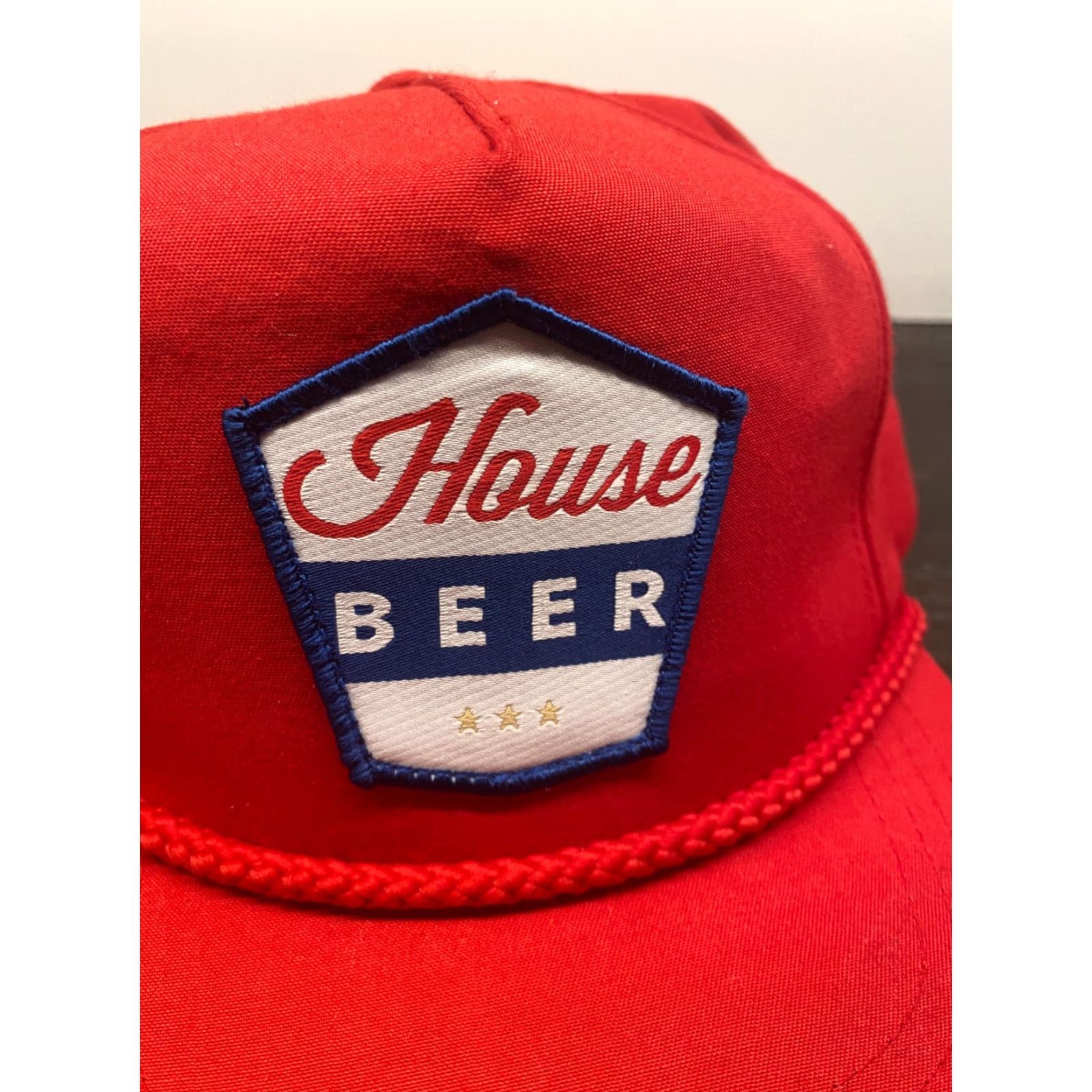 Vintage VINTAGE House Brewing Beer Hat Snapback Cap Adults Unisex Adjustable Red Twill Baseball Style Summer Mens Size ONE SIZE - 2 Thumbnail