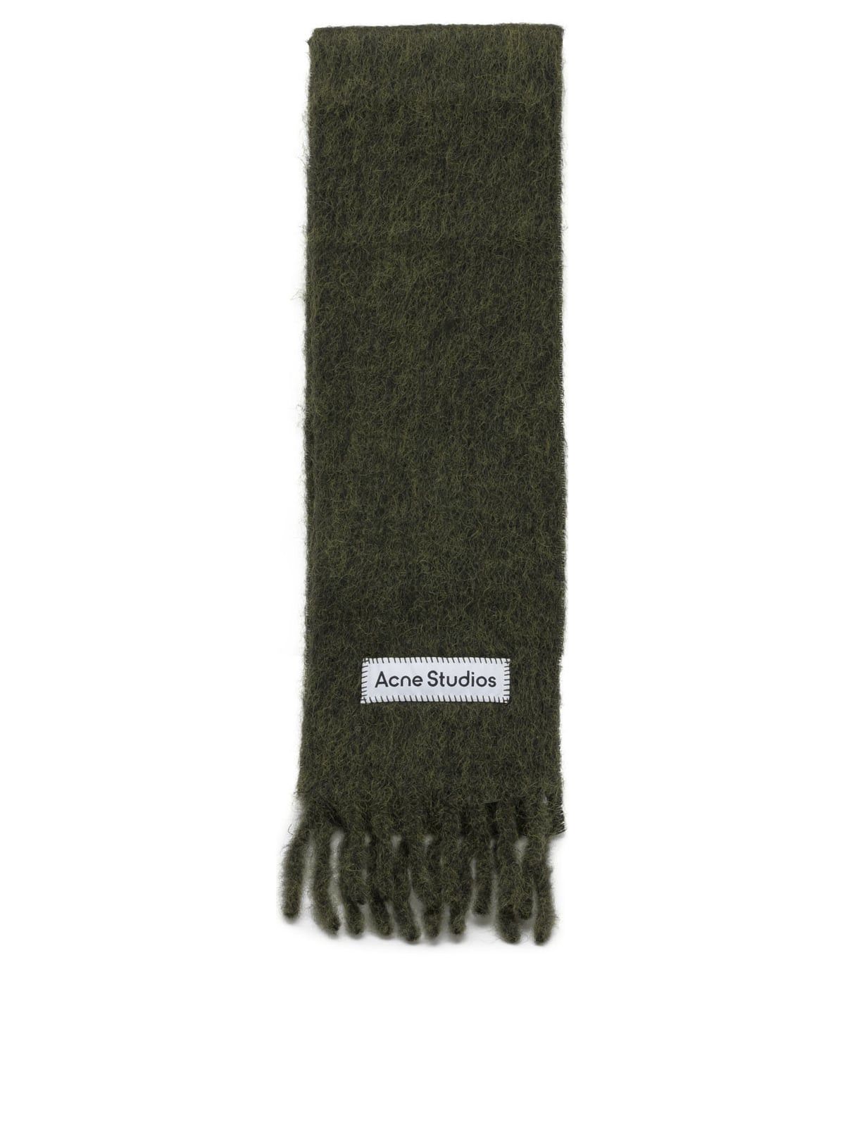 Acne Studios Acne Studios Green Alpaca Scarf Size ONE SIZE - 1 Thumbnail