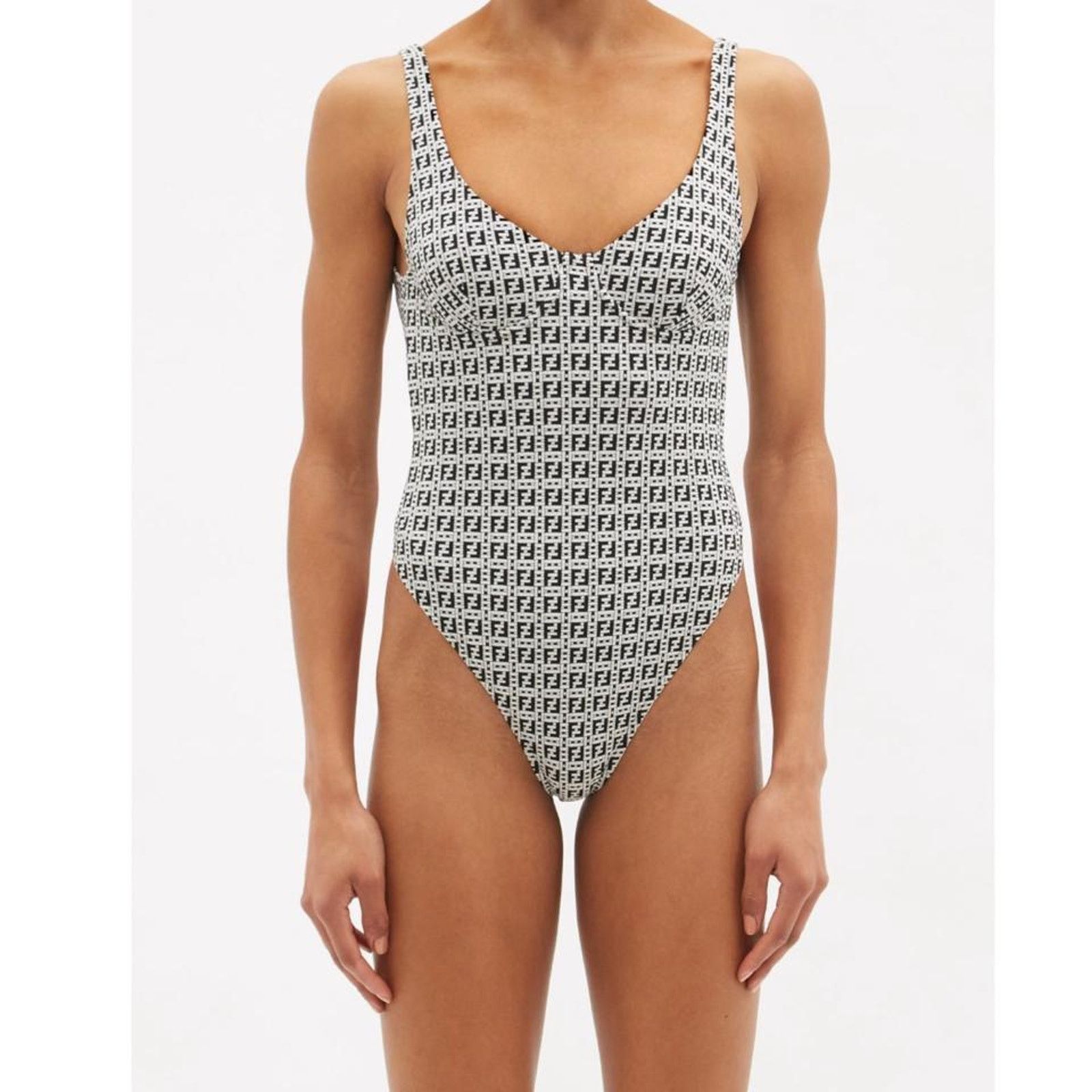 Fendi FF logo motif underwire swimsuit 38 Size XS / US 0-2 / IT 36-38 - 2 Thumbnail