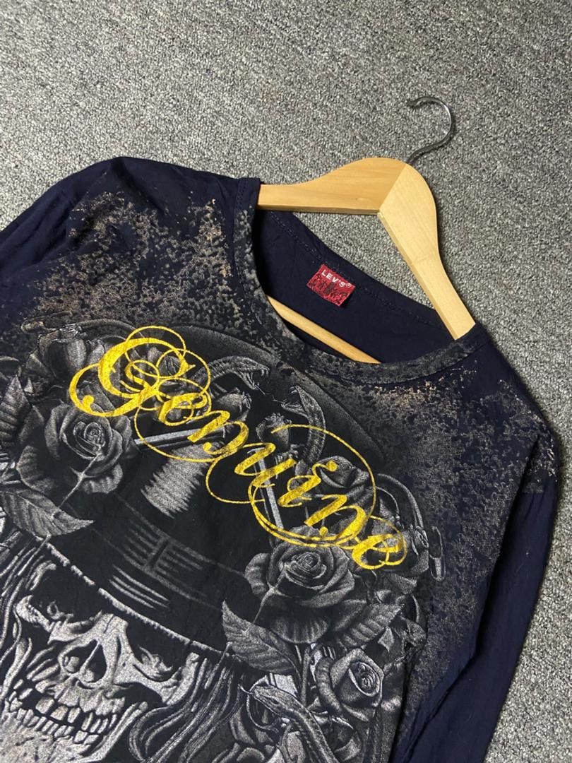 Levi's Levis Genuine Skull Punk Long Sleeve Shirt (174) Size US L / EU 52-54 / 3 - 4 Thumbnail