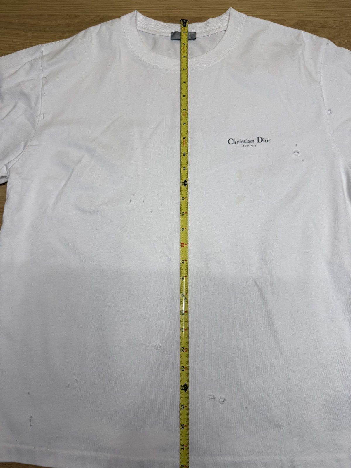 Dior Christian Dior Distressed Tee Lily Print -XL Size US XL / EU 56 / 4 - 10 Thumbnail