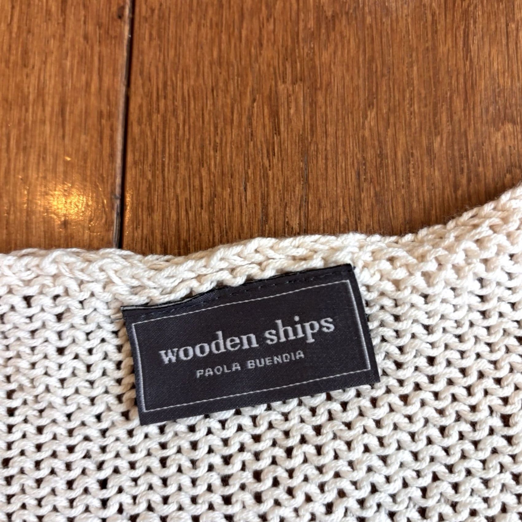 Vintage Wooden Ships Sweater Womens S/M Ivory Yellow Knit Lemons Fruit V Neck Size S / US 4 / IT 40 - 5 Thumbnail