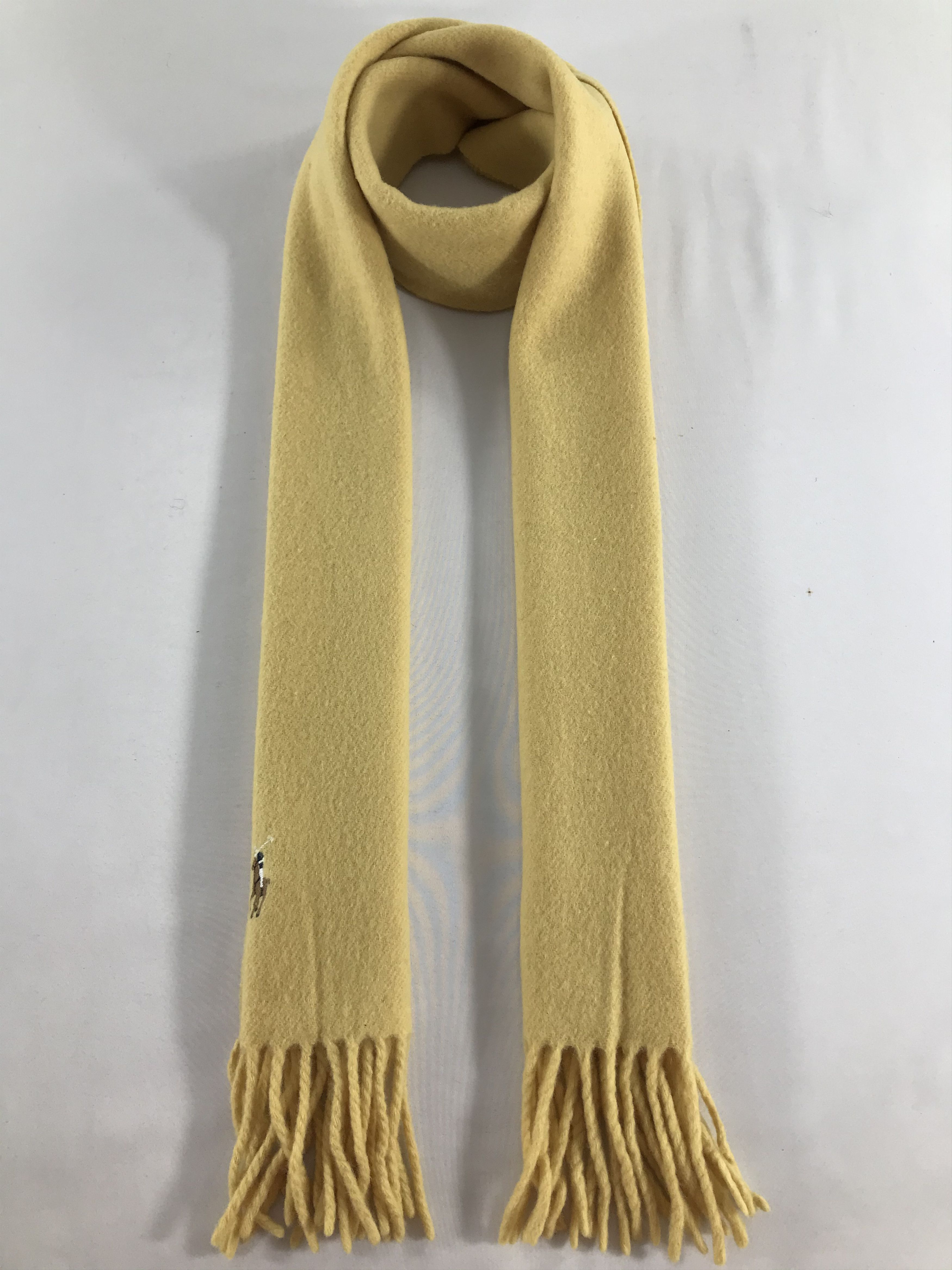 Polo Ralph Lauren Polo Ralph Lauren Plain Wool Scarf Muffler V474 Size ONE SIZE - 1 Thumbnail
