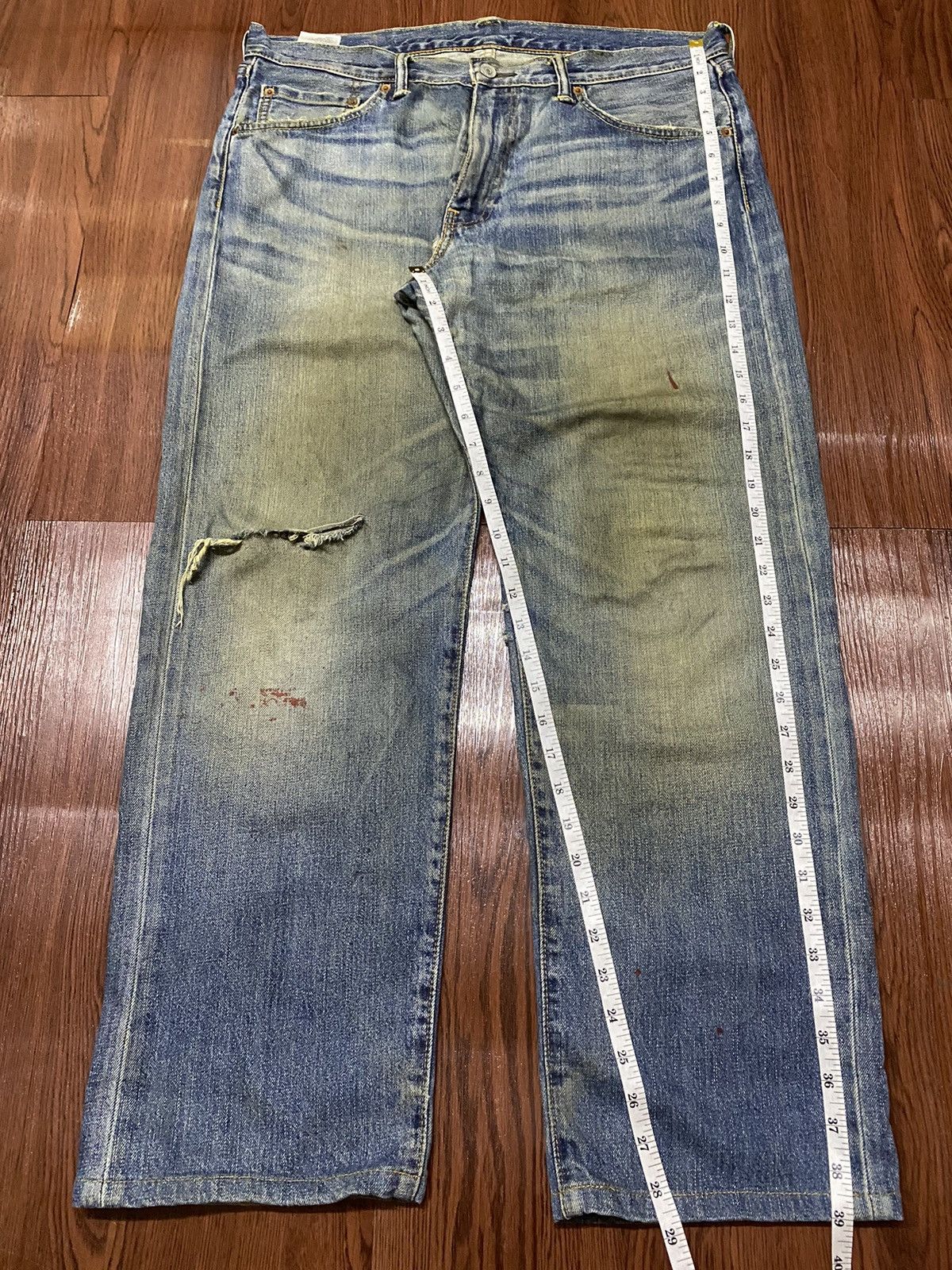 Levi's Vintage Clothing Vintage Y2K Levis503 Mud Wash Distressed Jeans Size US 36 / EU 52 - 5 Thumbnail