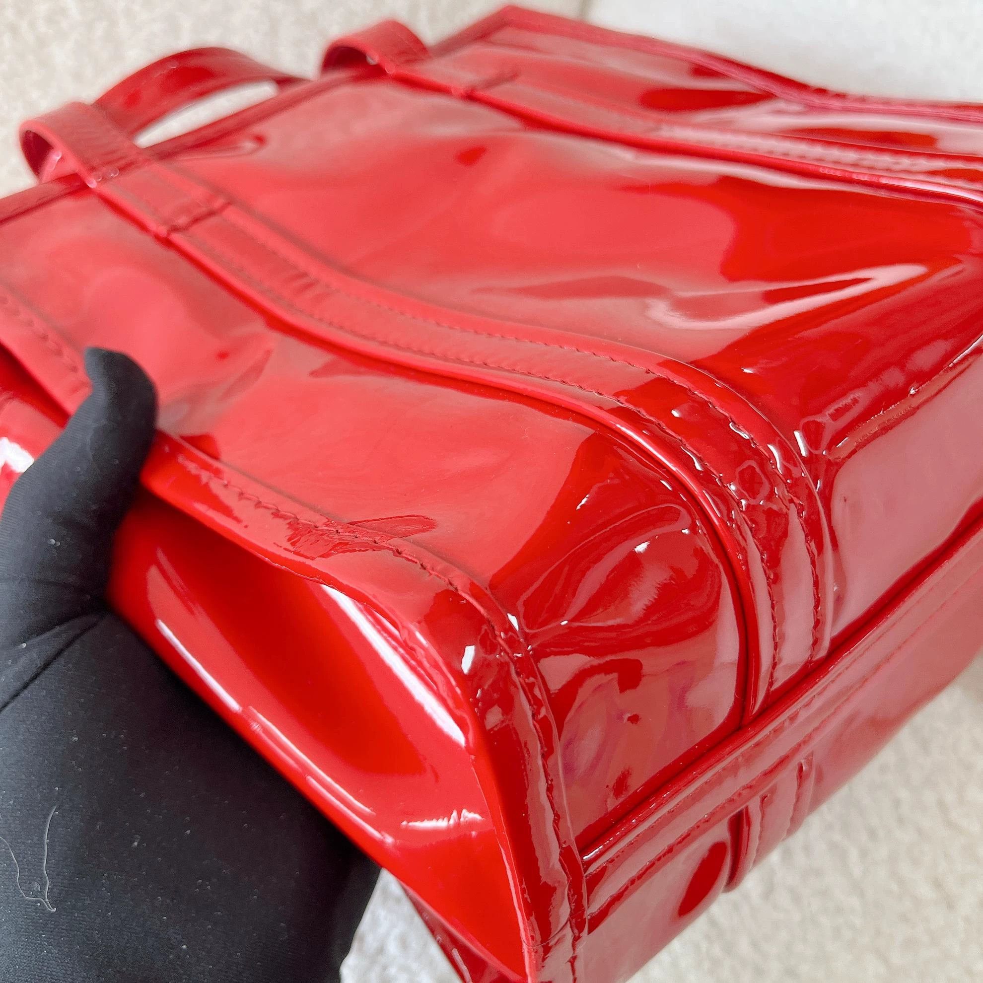Balenciaga Balenciaga Red Patent Leather Tote Bag Pre-owned Size ONE SIZE - 6 Thumbnail
