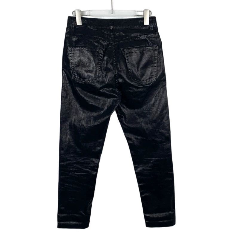 Saint Laurent Paris Saint Laurent Black mid-rise cotton straight leg pants 2504 Size US 27 - 2 Thumbnail