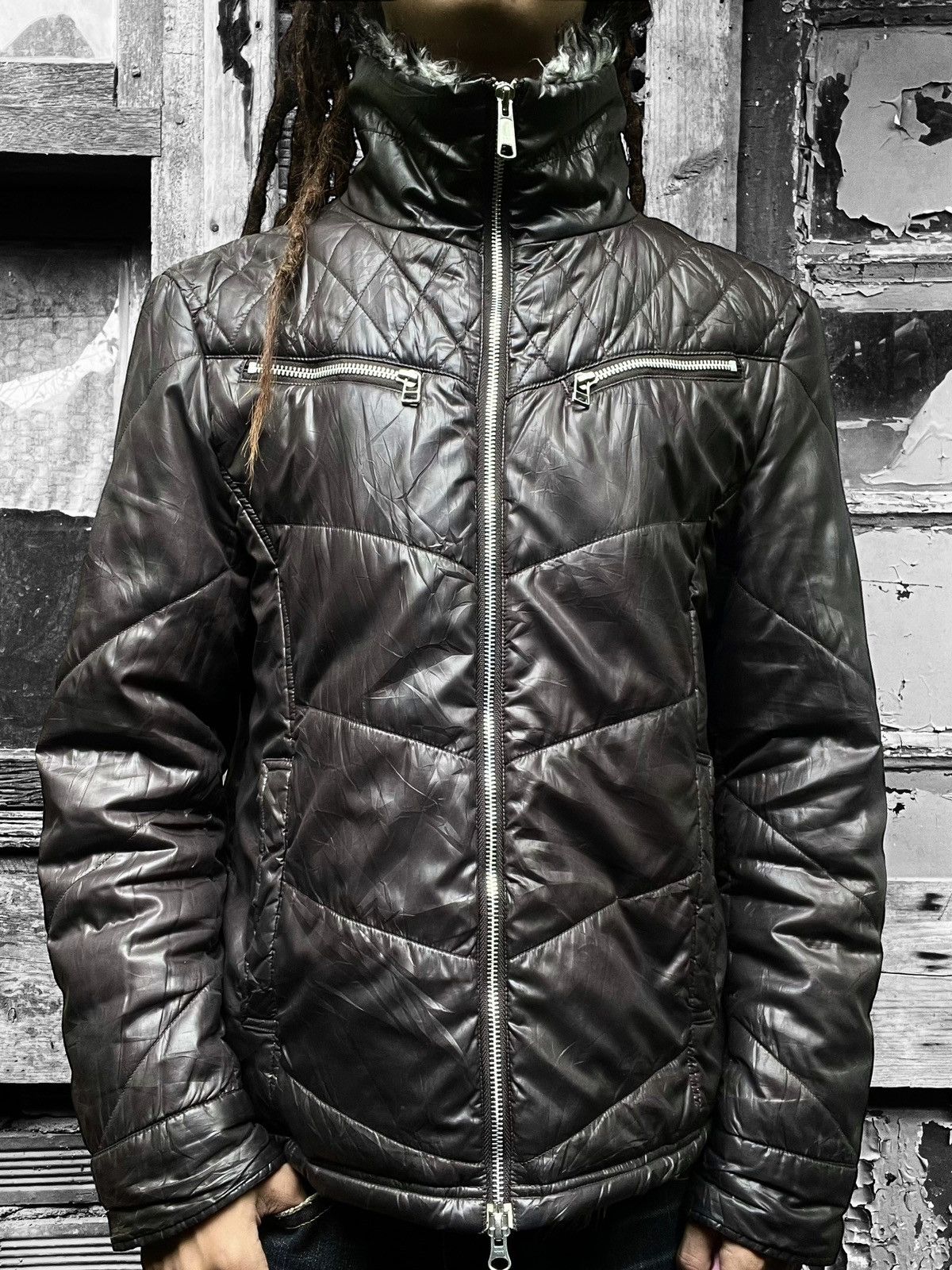 Japanese Brand 2000s Spinash Avant-Garde Puffer Jacket Size US L / EU 52-54 / 3 - 3 Thumbnail